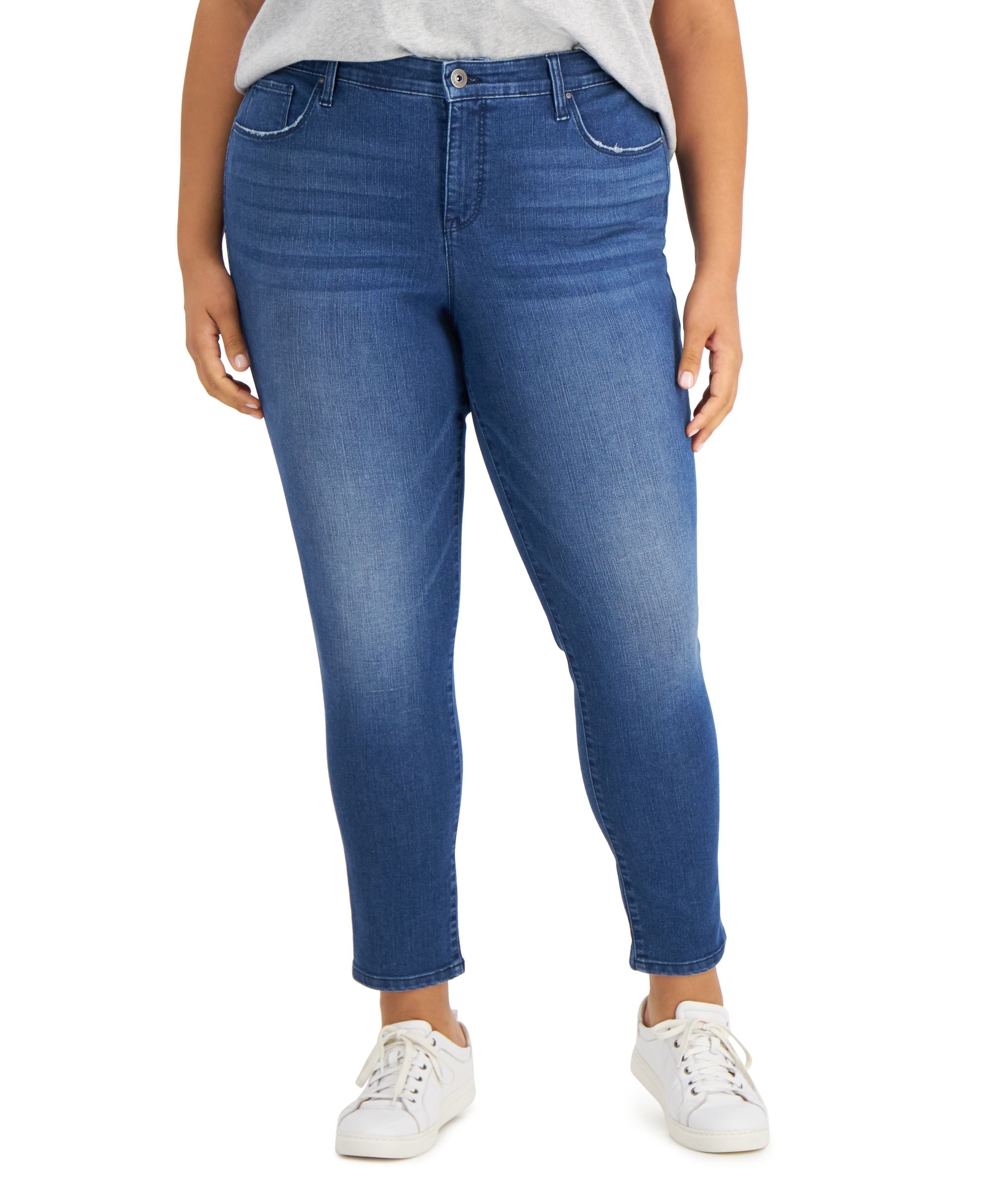 Style & Co Plus Size Mid Rise Skinny Jeans