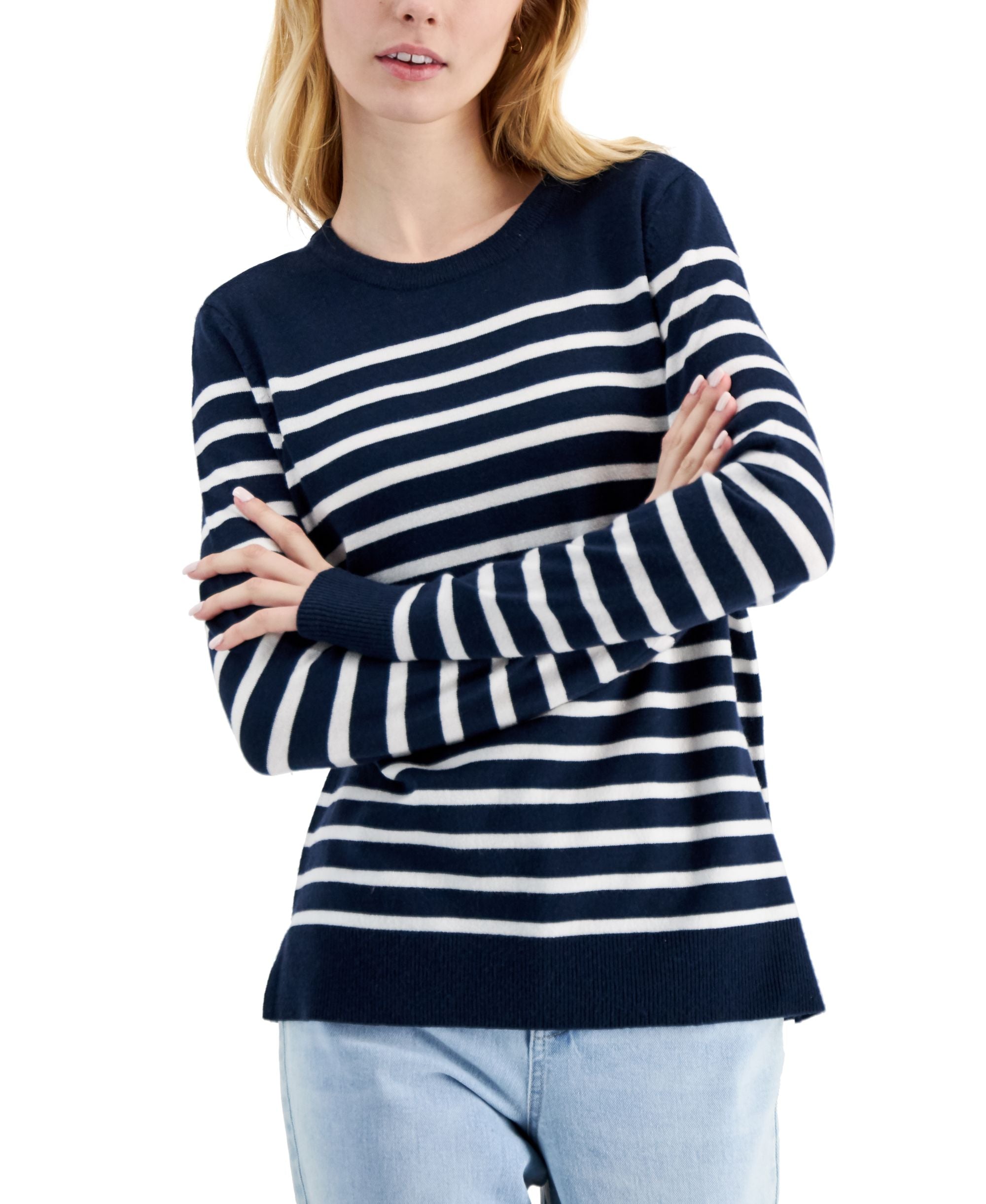 Style & Co Striped Sweater
