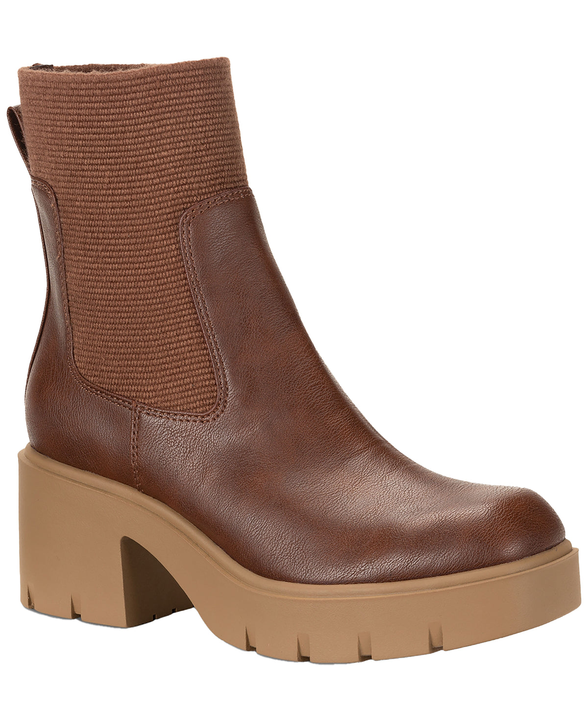 Verityy Pull-On Lug Chelsea Boots