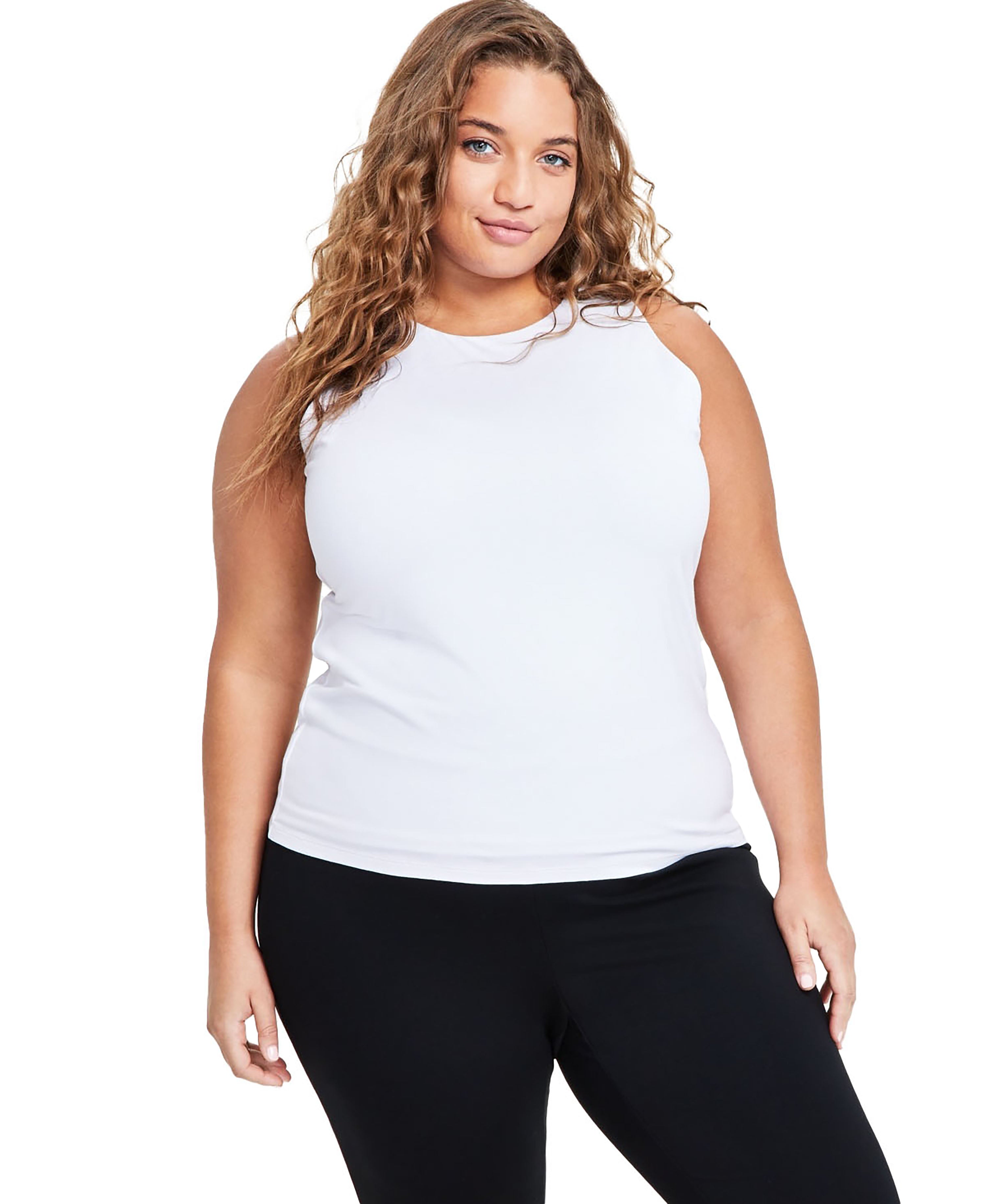 Plus Size Sleeveless Jersey Knit Top