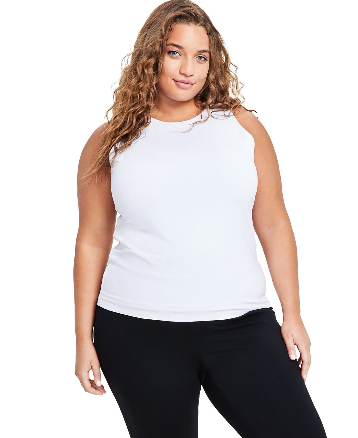 Plus Size Sleeveless Jersey Knit Top