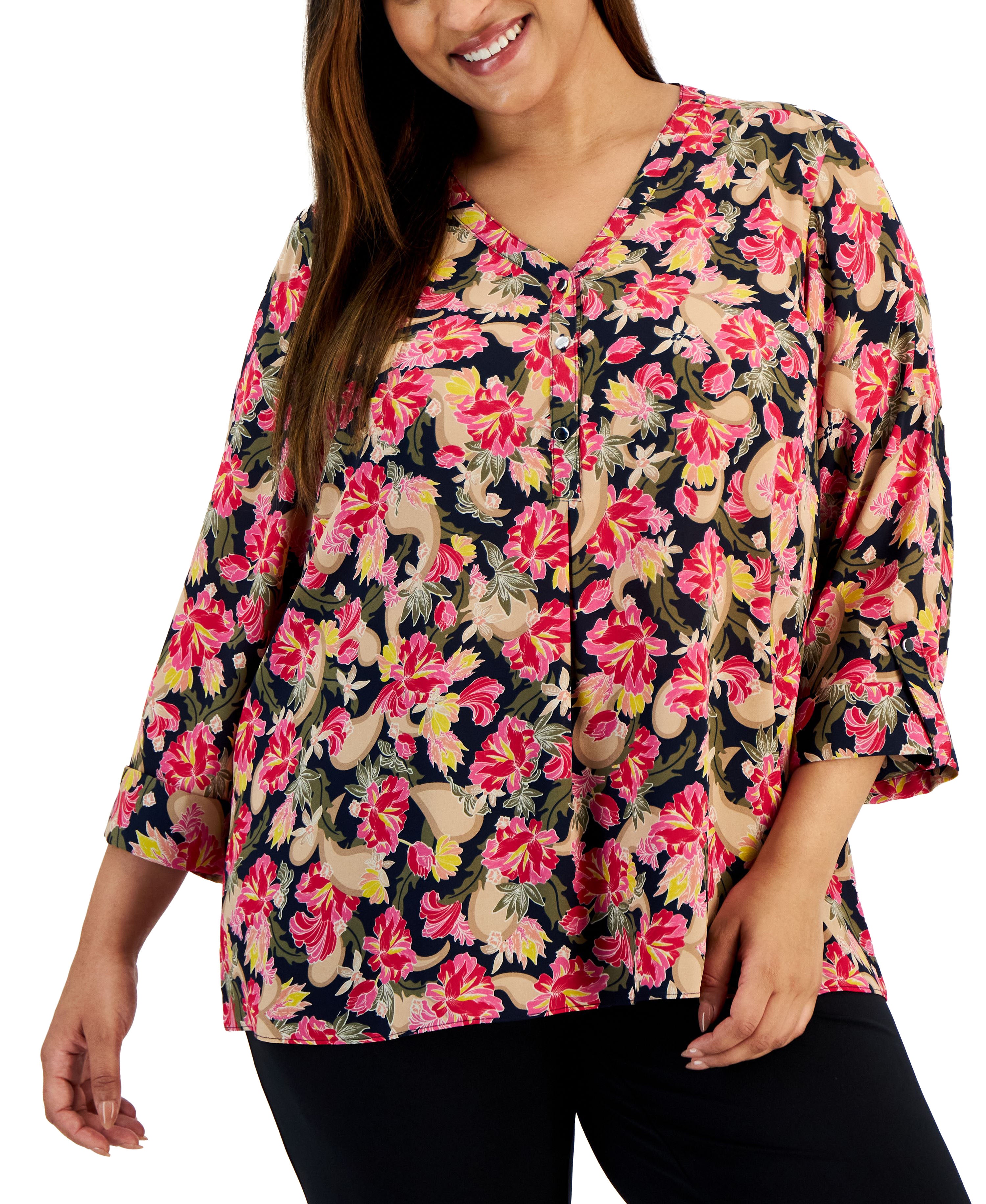 Plus Size Oaklyn Garden Utility Top