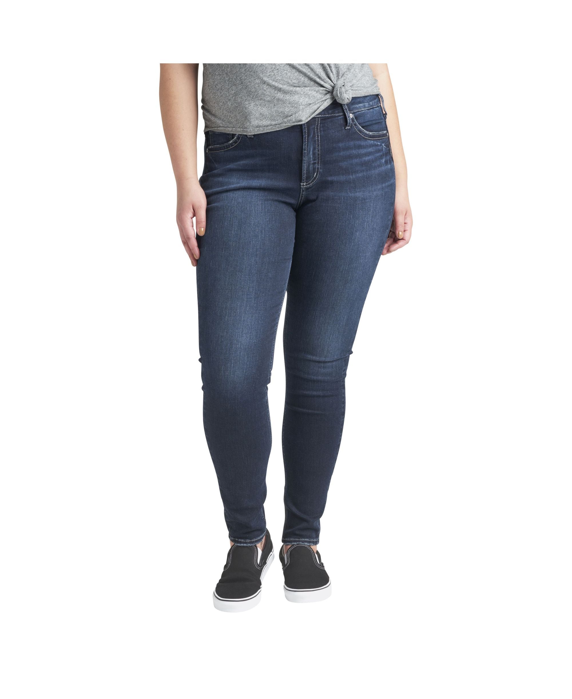 Silver Jeans Co. Plus Size Suki Mid Rise Skinny Jeans