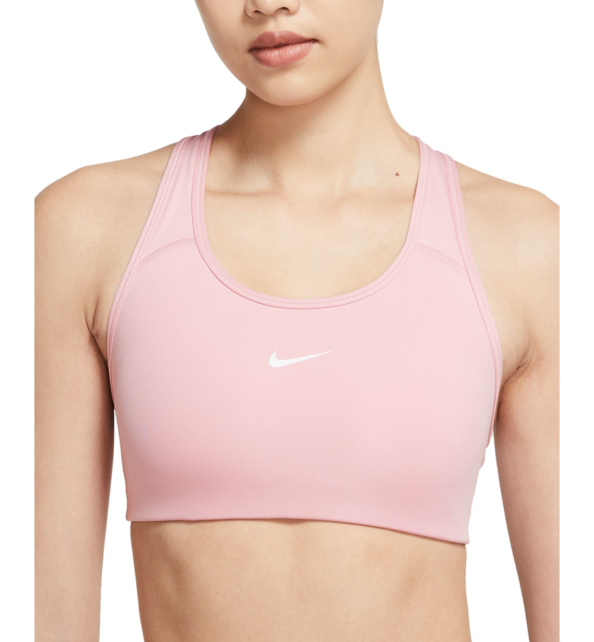 Nike Swoosh Dri-FIT Racerback 1 Piece Pad Medium Impact Sports Bra
