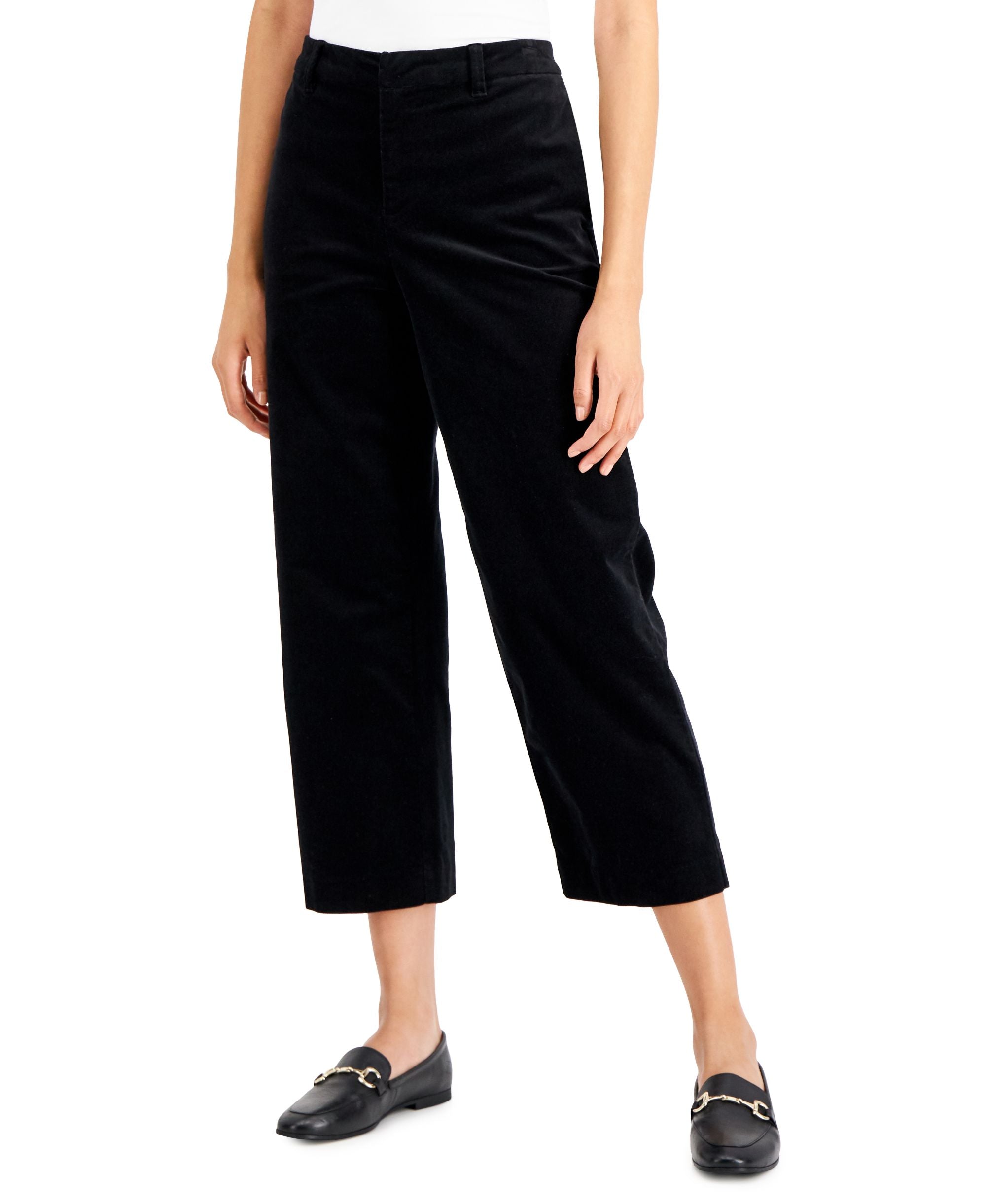 Charter Club Petite Velveteen Ankle Pants