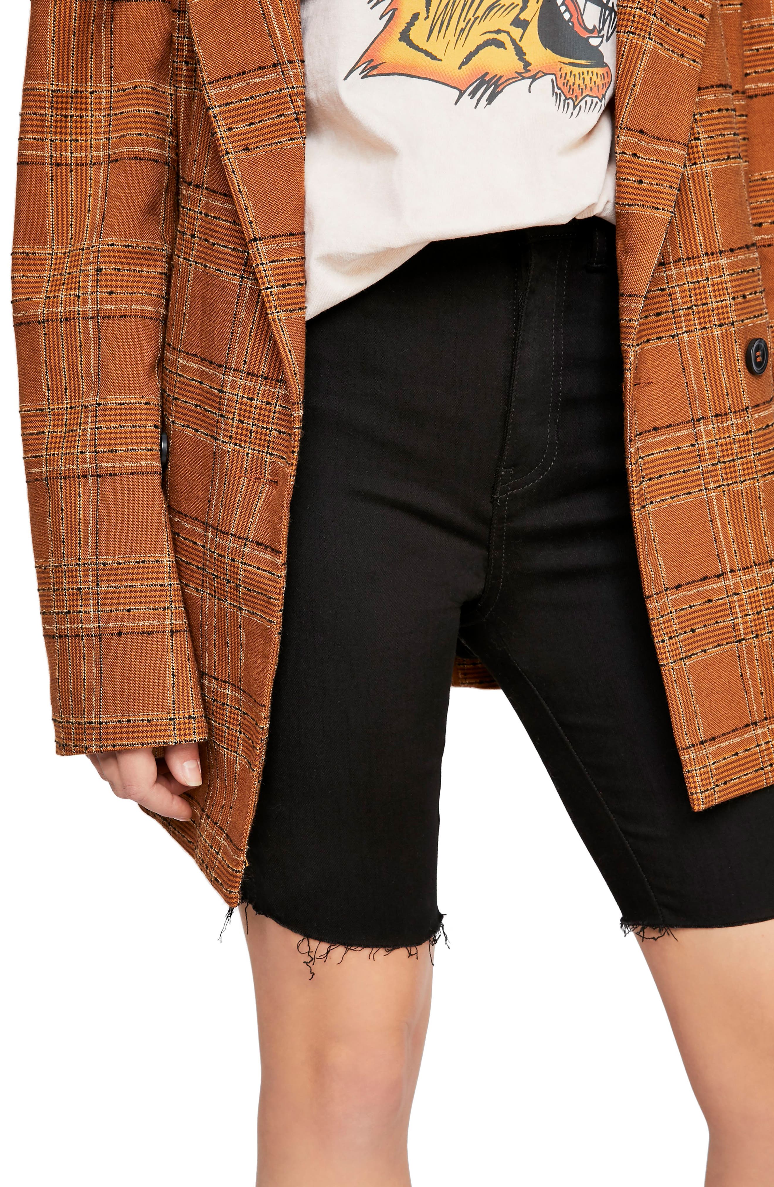 Free People So Chic Denim Biker Shorts