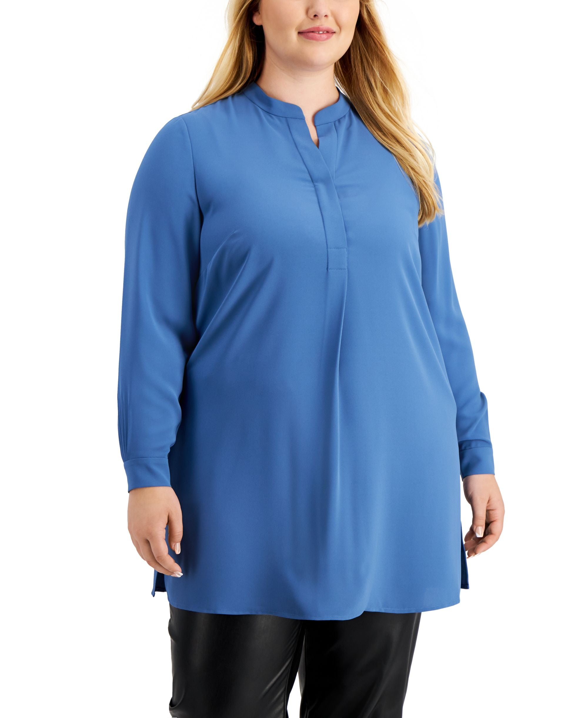 Plus Size Longer Length Nehru Tunic