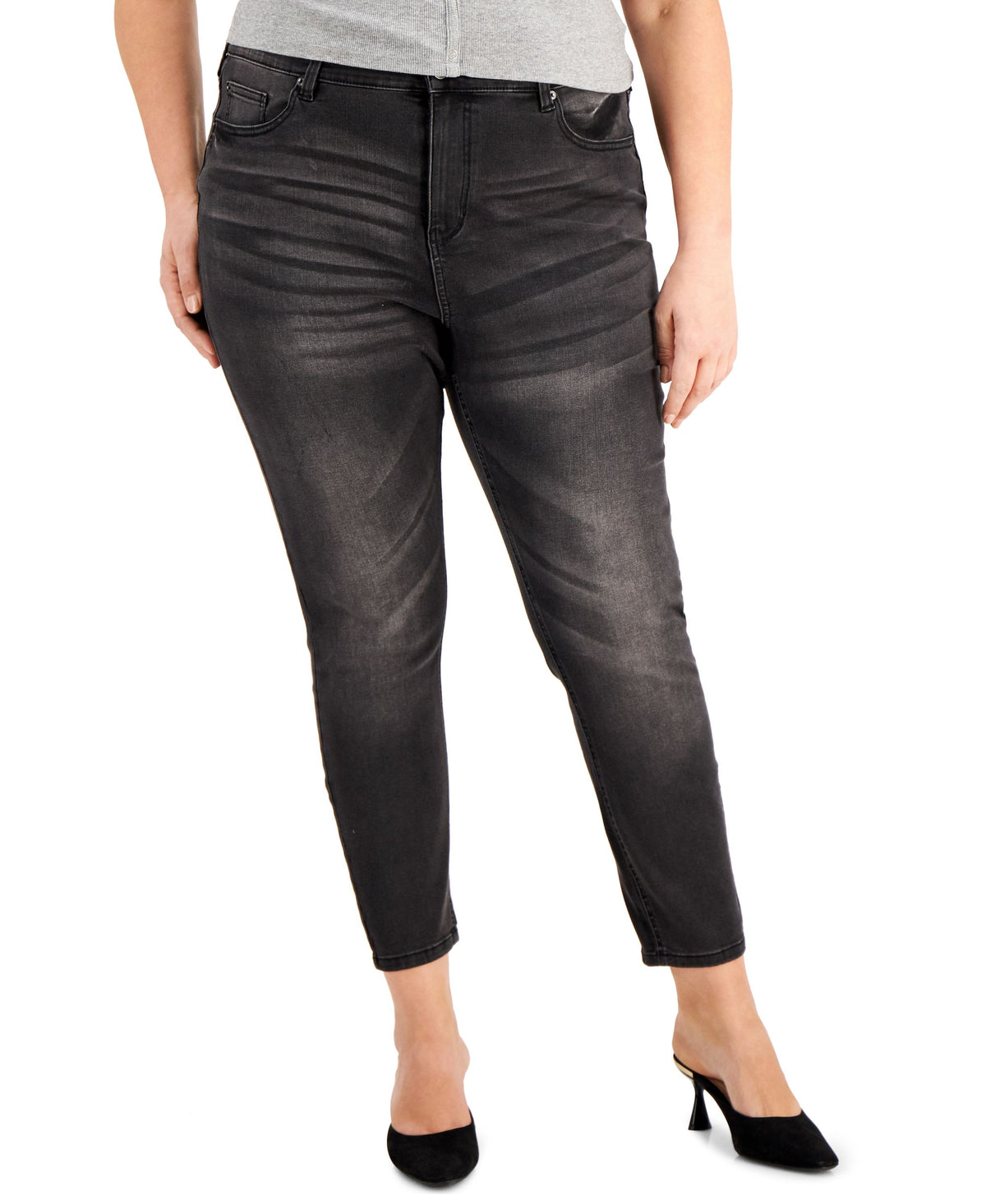 Celebrity Pink Trendy Plus Size Skinny Jeans