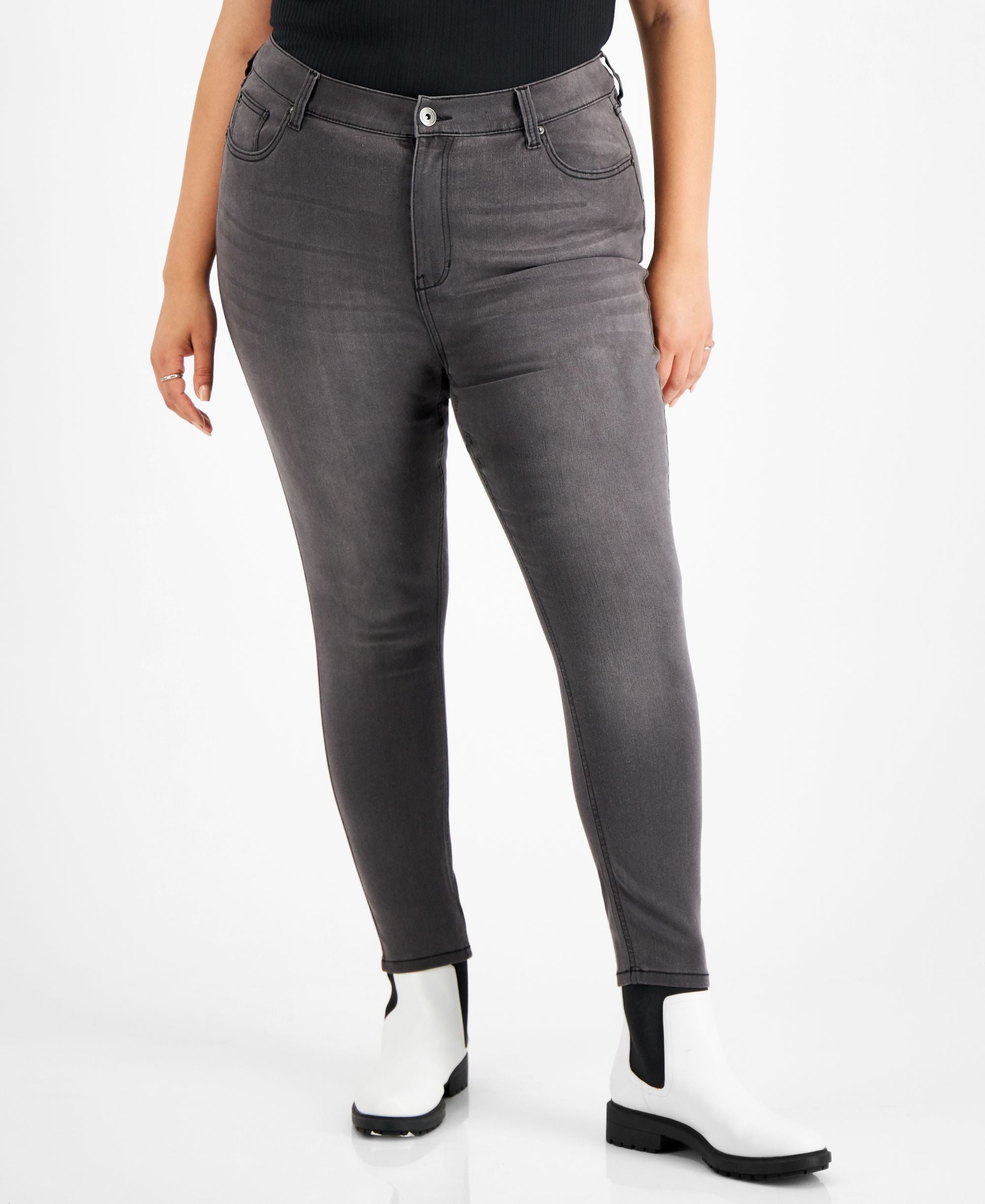 Celebrity Pink Trendy Plus Size Skinny Ankle Jeans