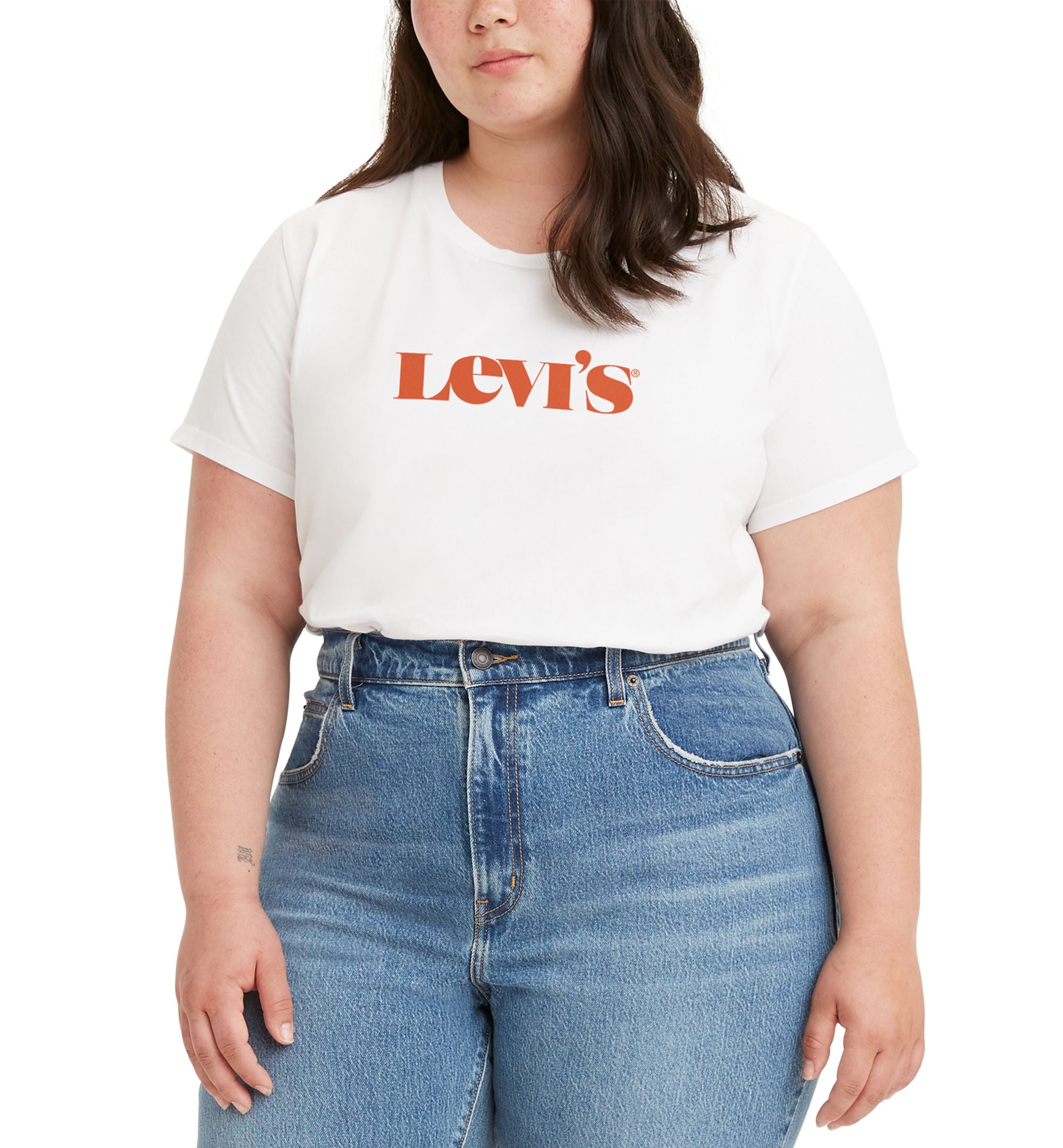 Levis Trendy Plus Size Cotton Perfect Logo T-Shirt