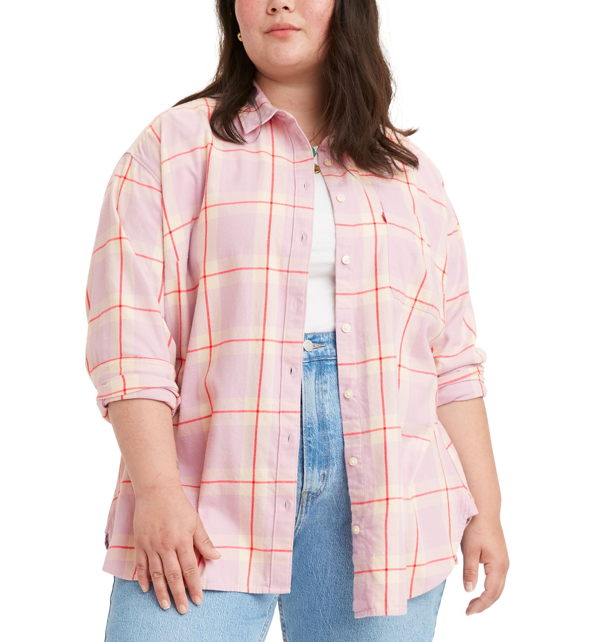 Levis Trendy Plus Size Henri Cotton Flannel Shirt