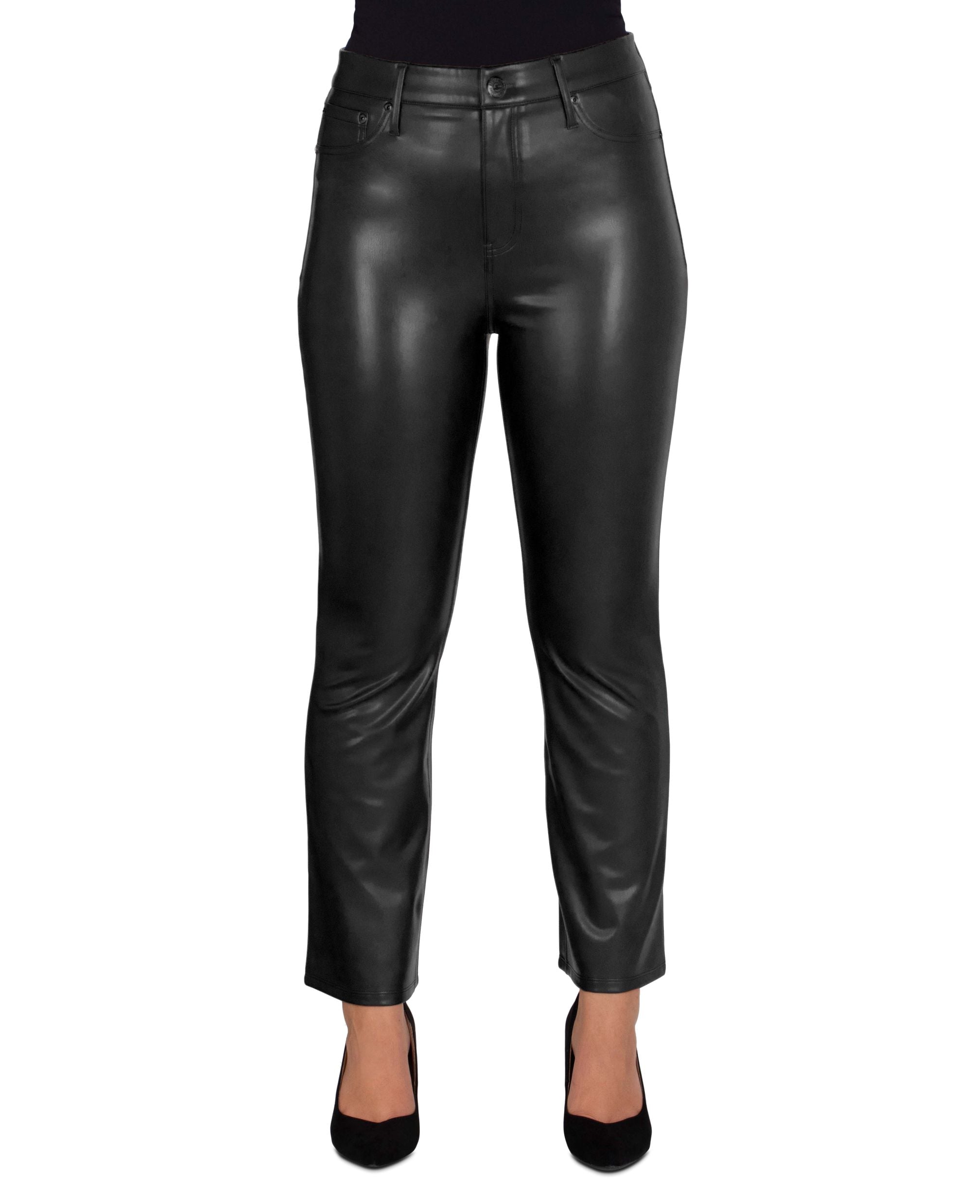 Seven7 Cropped Faux Leather Pants