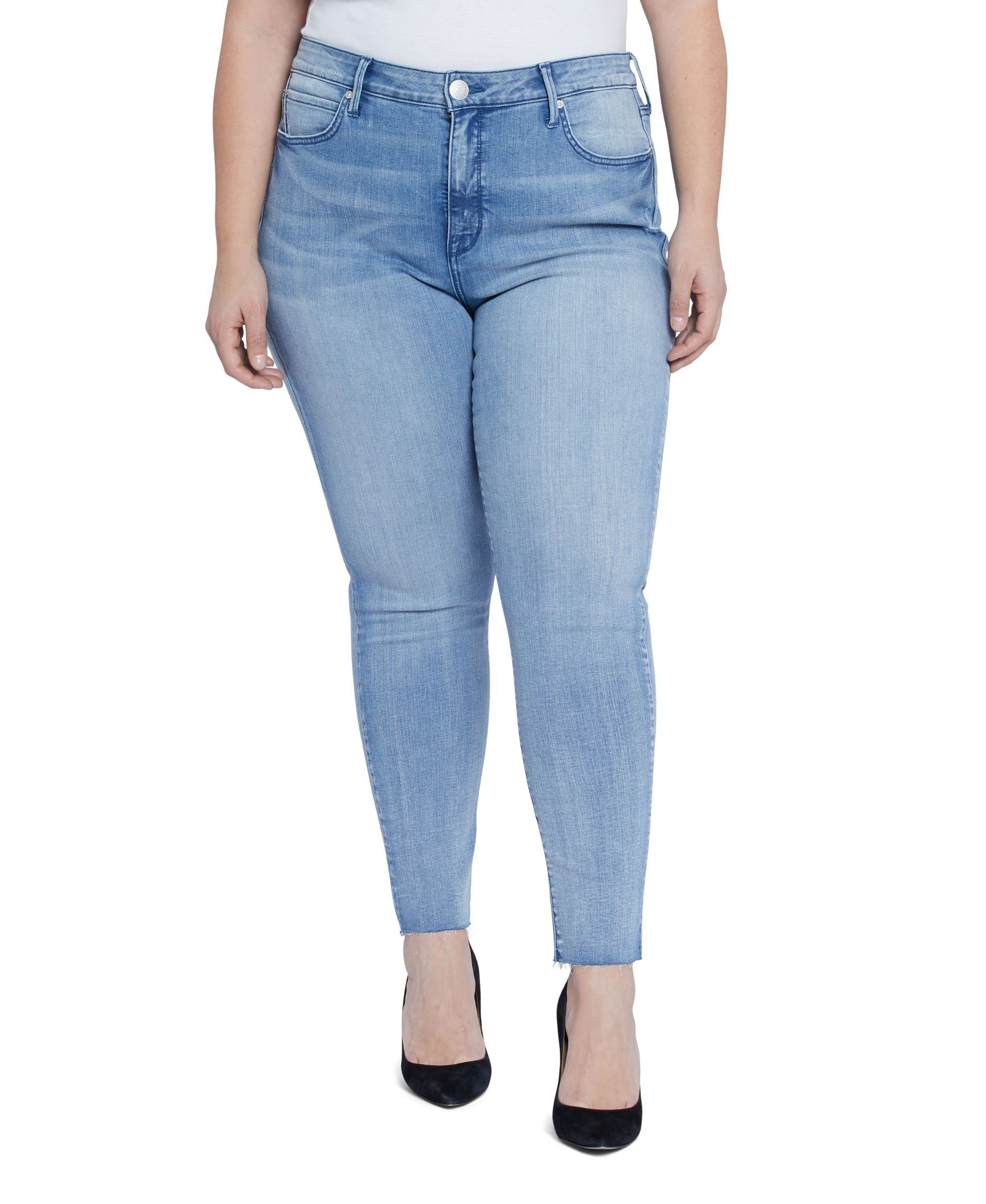 Plus Size High Rise Tummyless Jeans