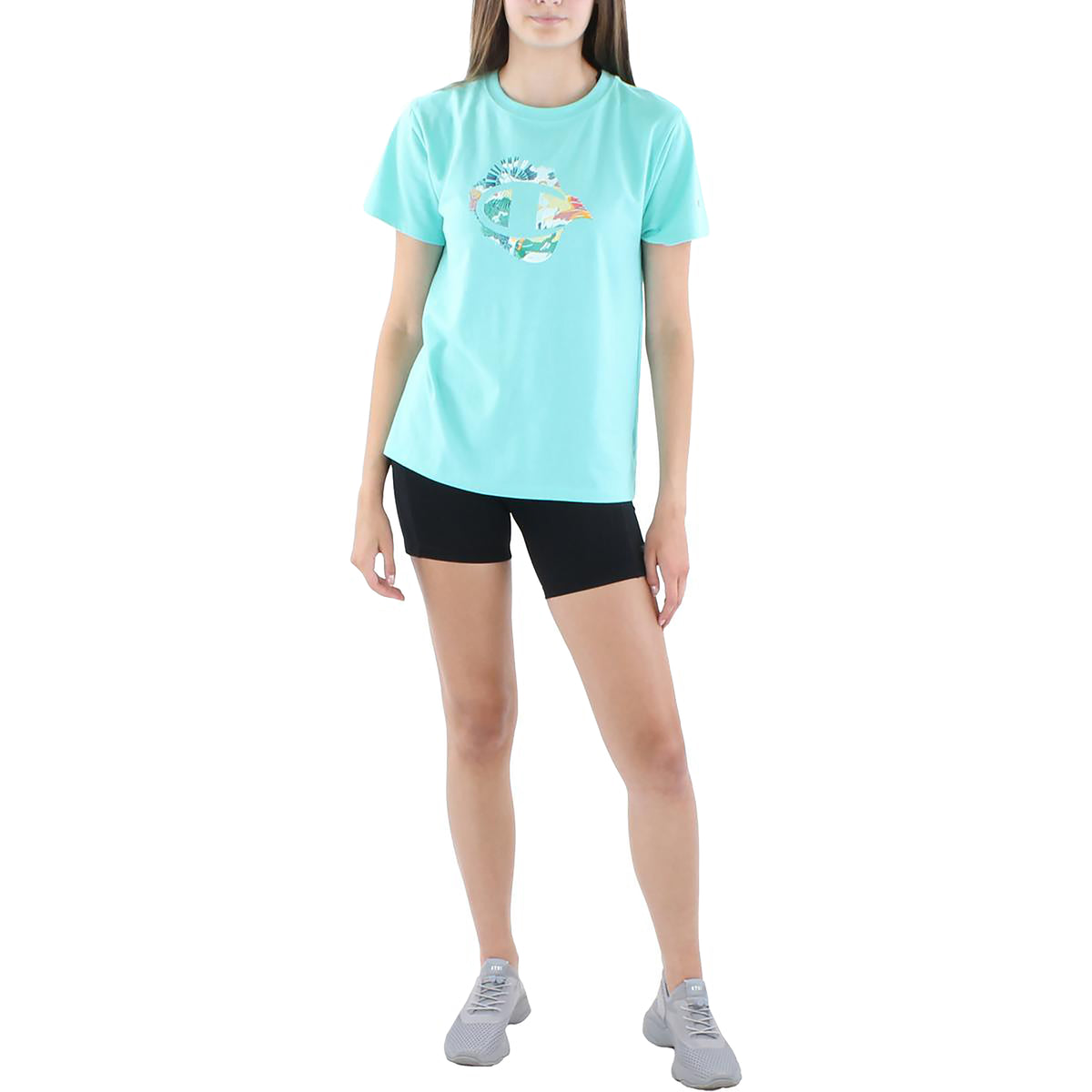 Champion Womens Printed Crewneck T-Shirt