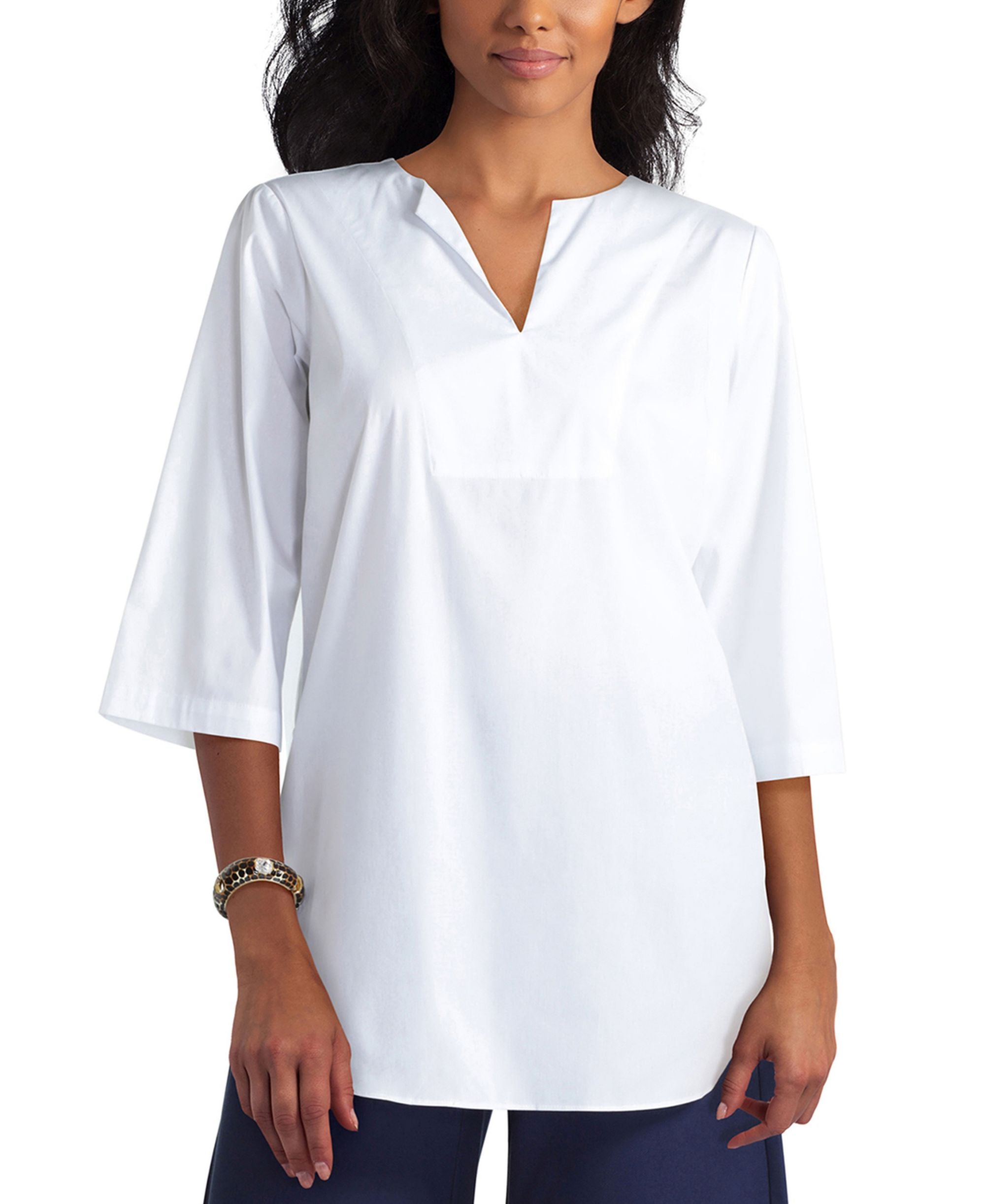 Womens 3/4 Sleeve Tunic Top