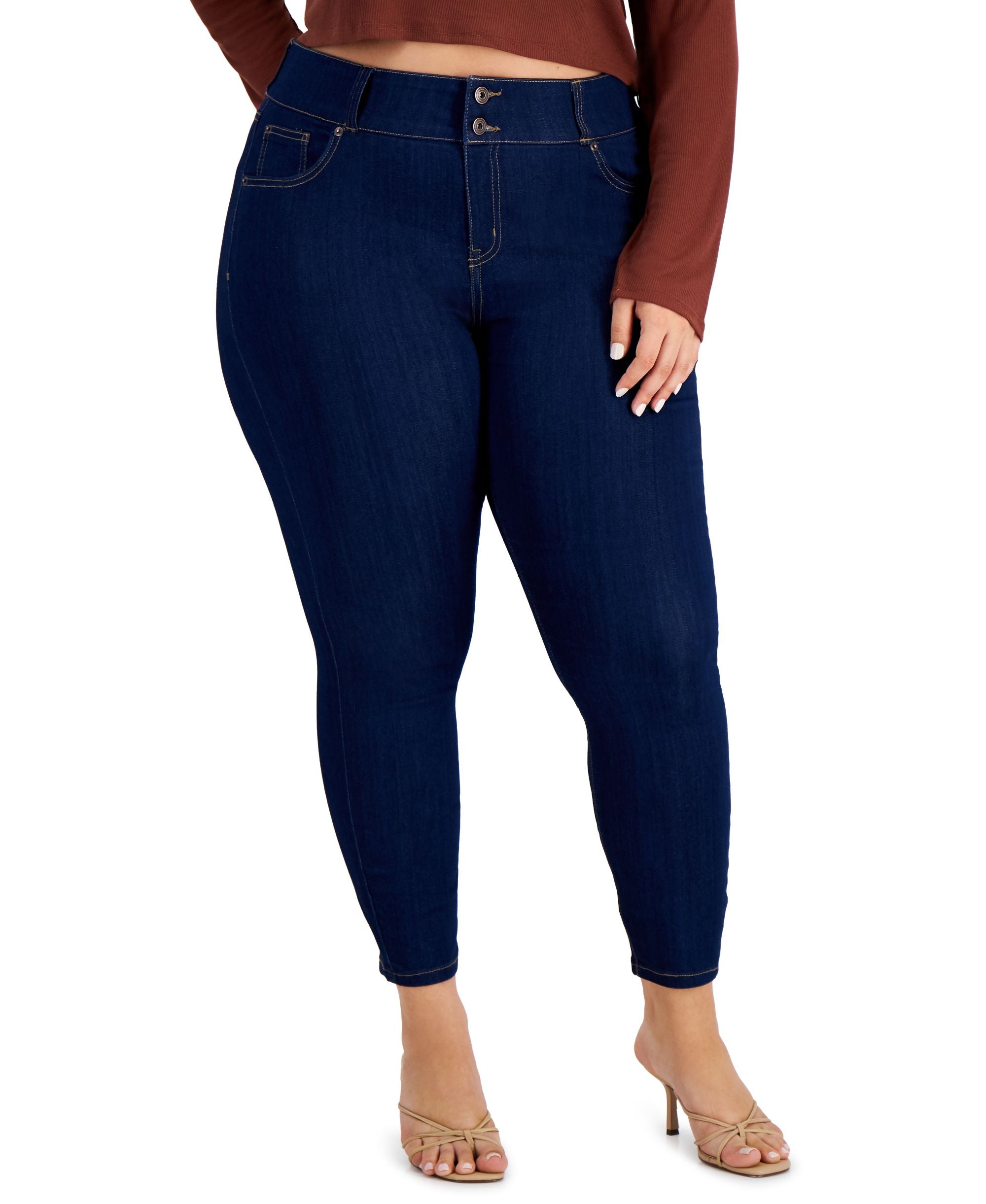 Celebrity Pink Plus Trendy Mid Rise Skinny Jeans