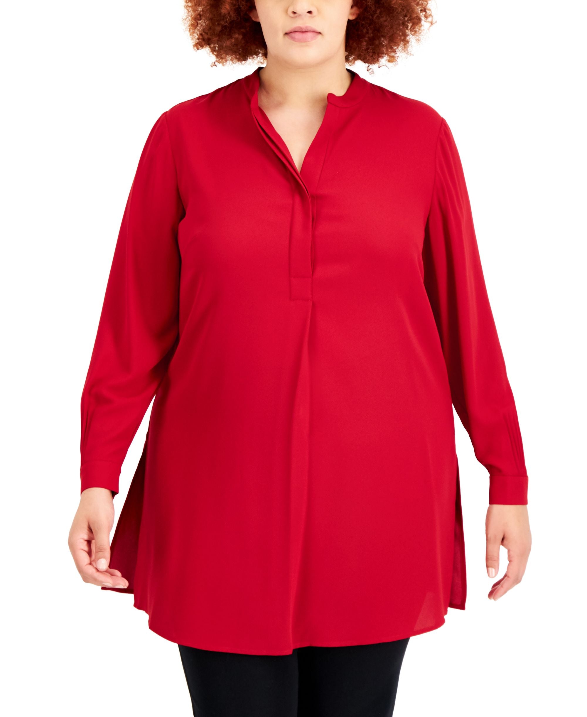 Plus Size Longer Length Nehru Tunic