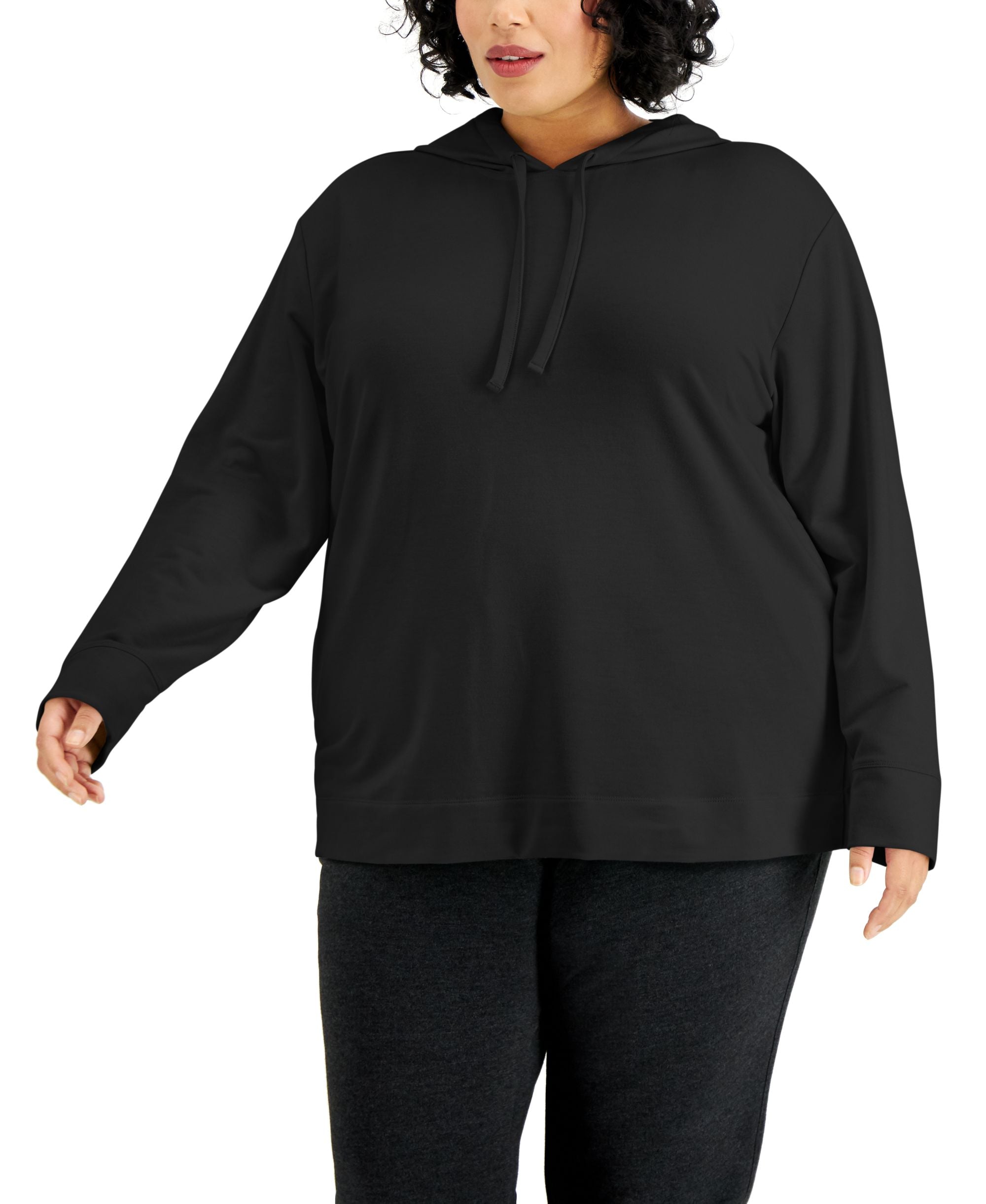 Karen Scott Plus Size French Terry Hoodie