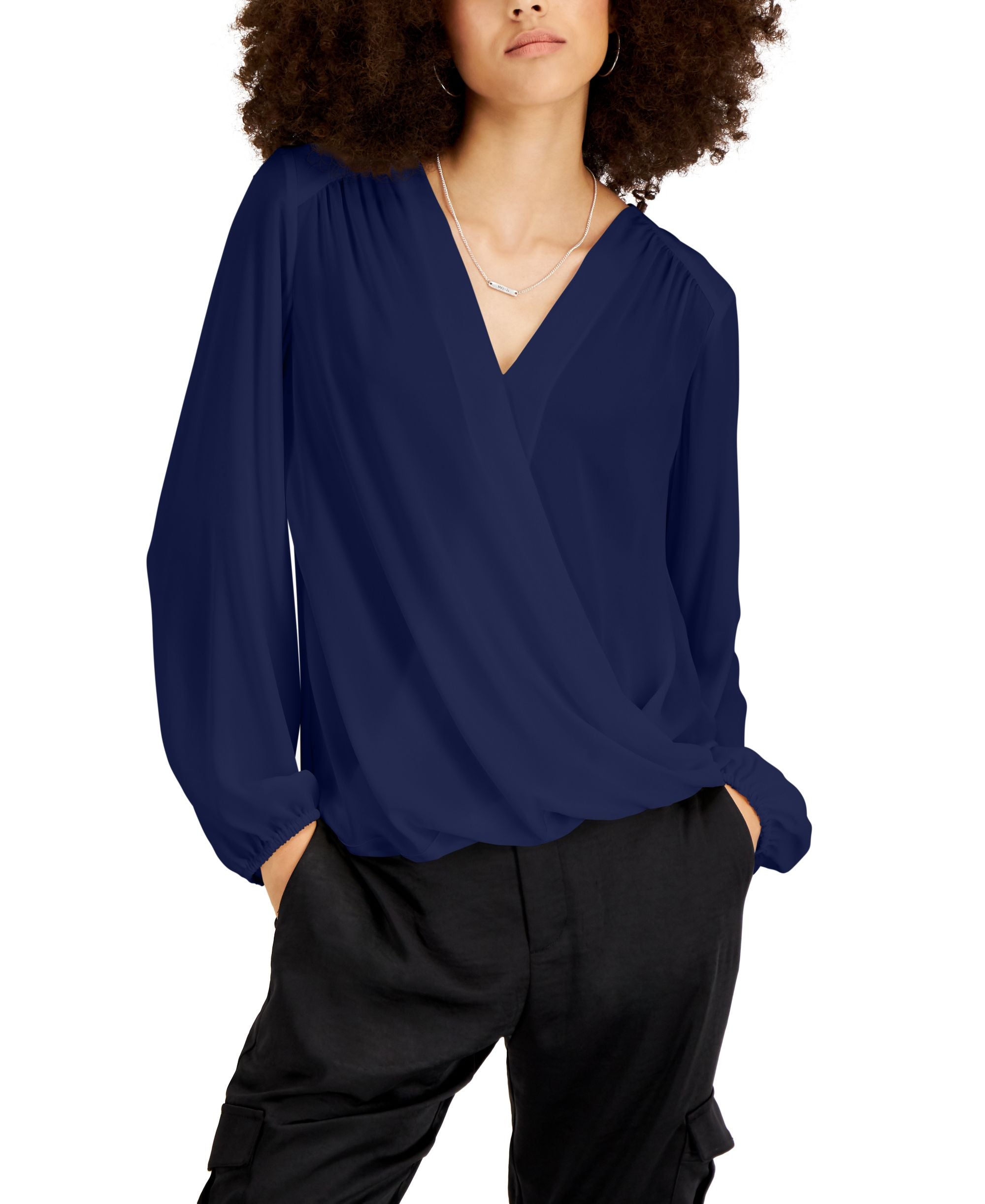 INC International Concepts Surplice Top
