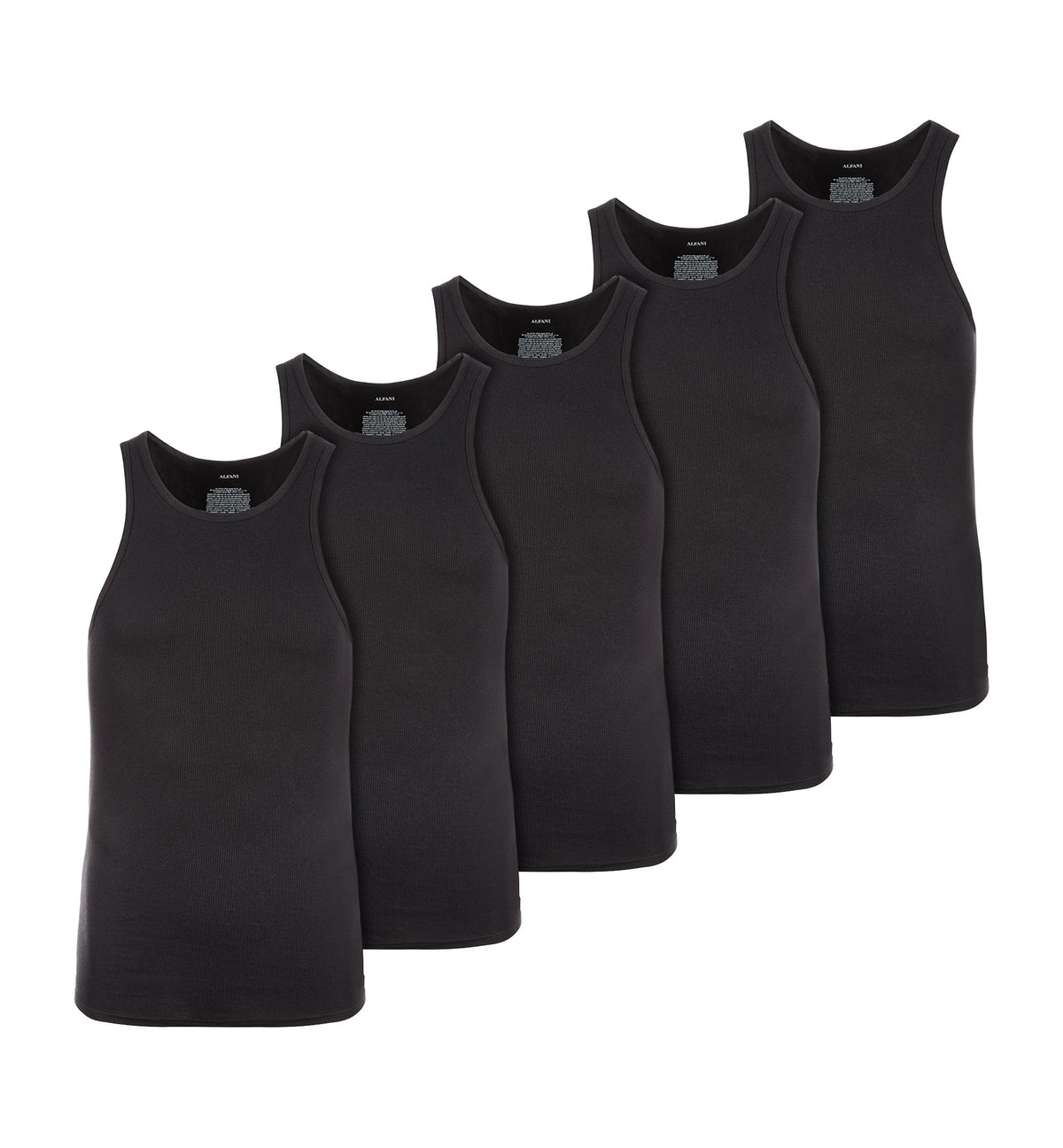 Men's 5-Pk. Moisture-Wicking Solid Tanks