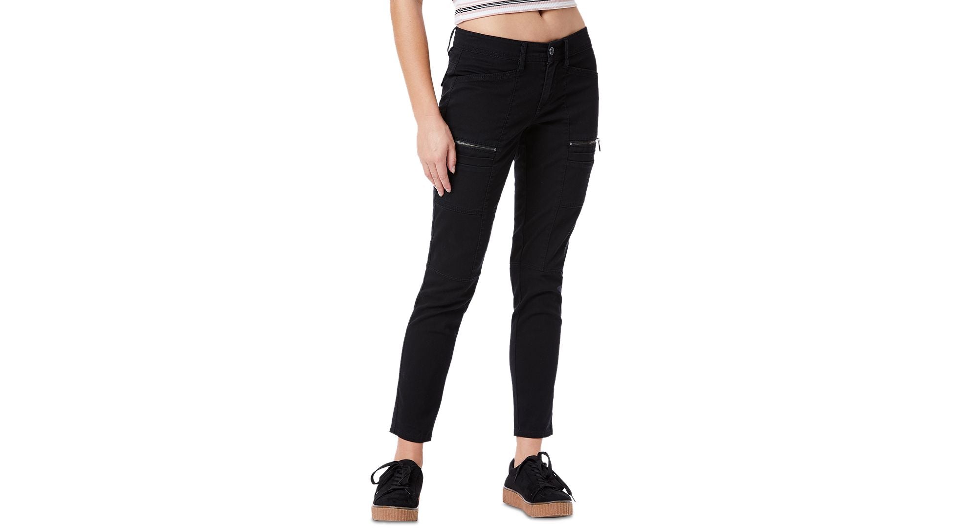 Juniors' Blaire Moto Skinny Pants