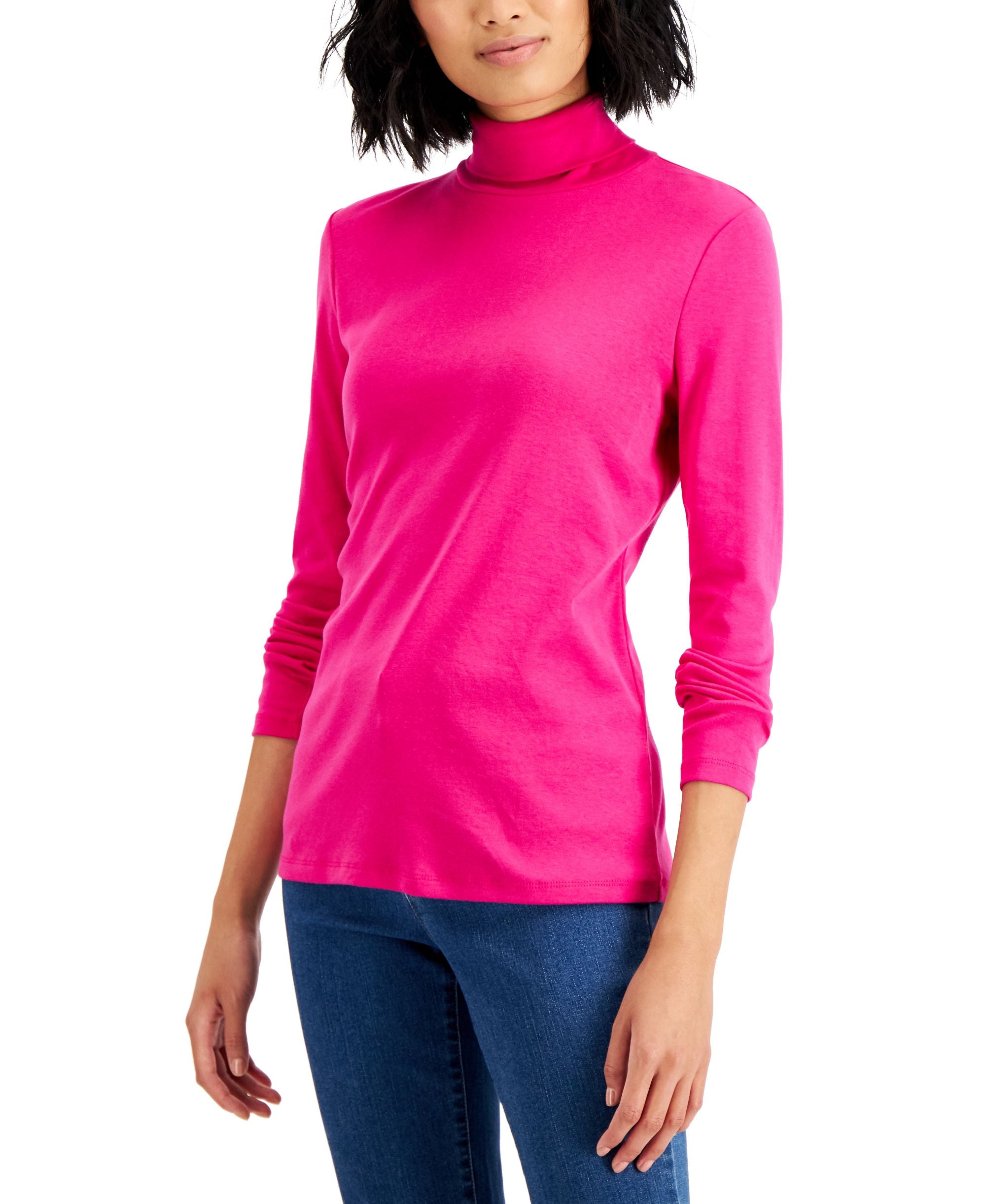 Charter Club Pima Turtleneck Top