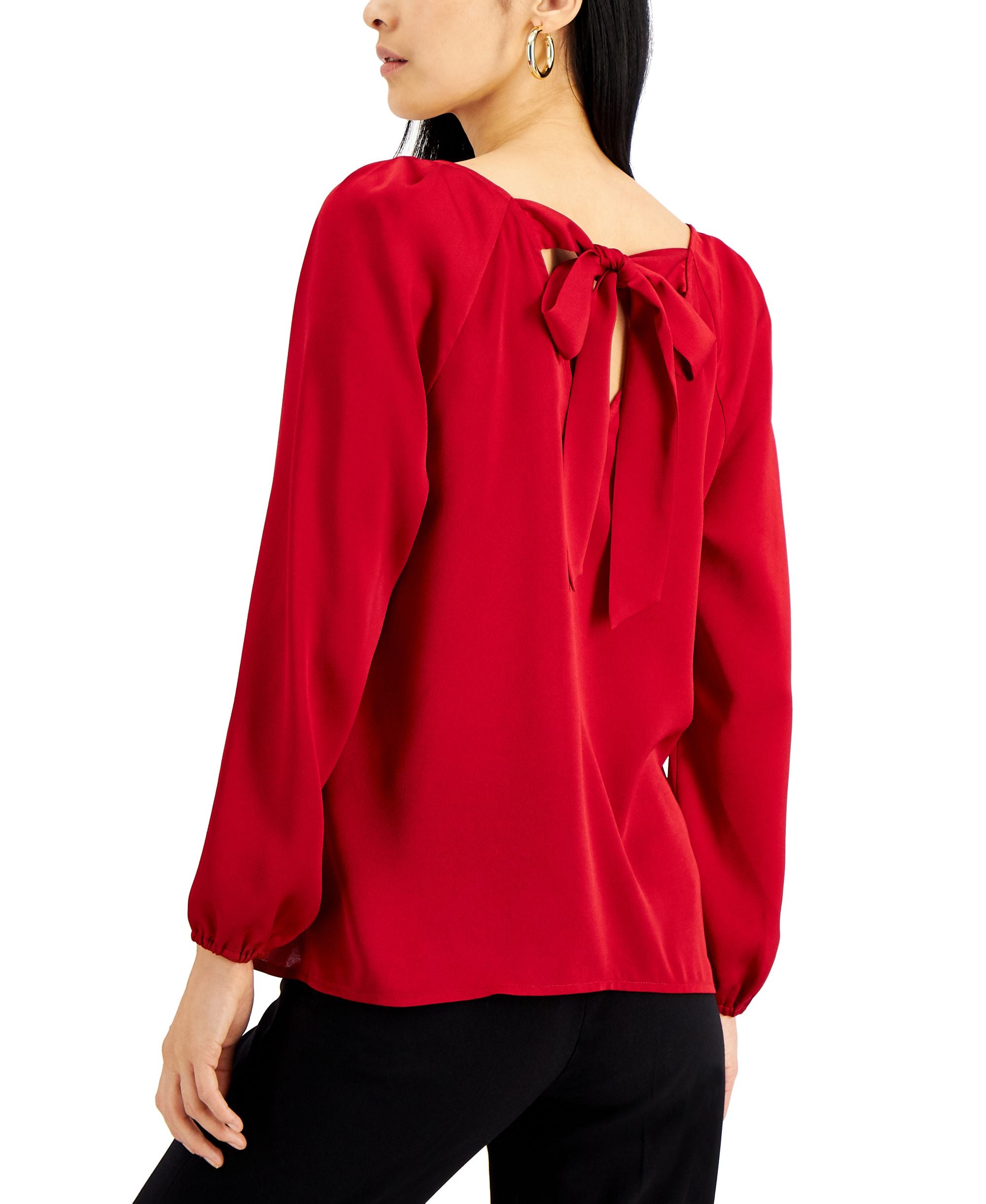 Nine West Bow Back Blouse