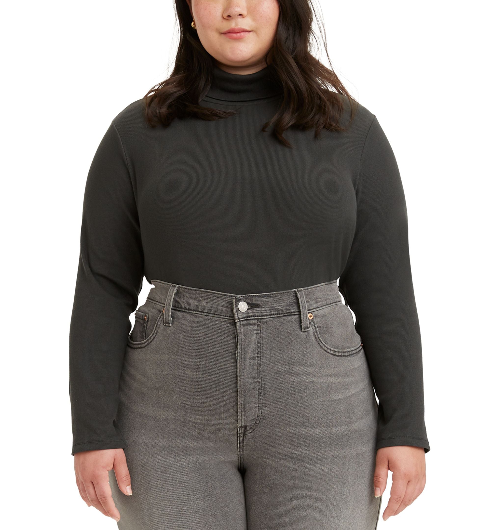 Levis Trendy Plus Size Ellie Turtleneck Top
