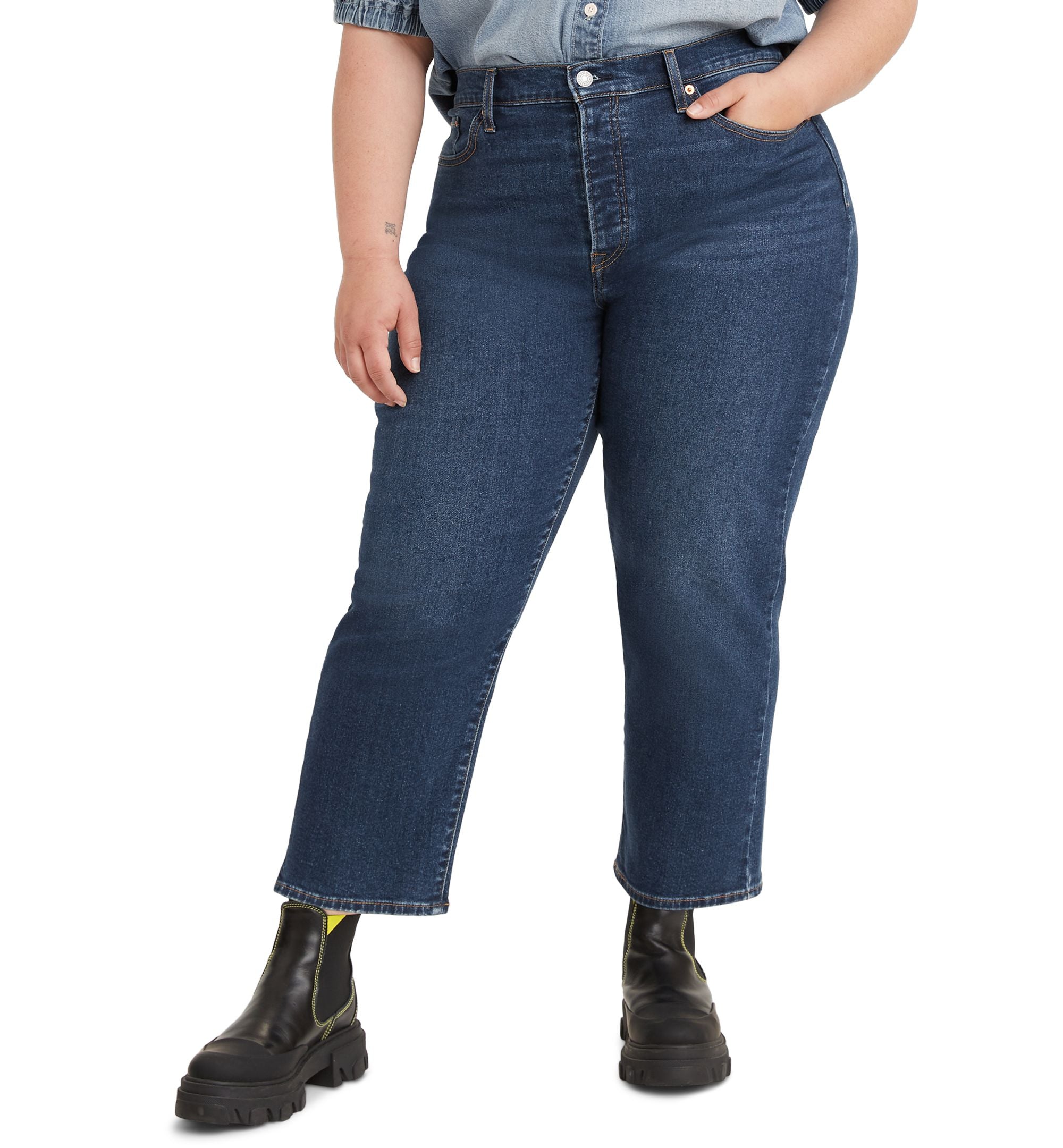 Levis Trendy Plus Size Wedgie Straight Leg Jeans