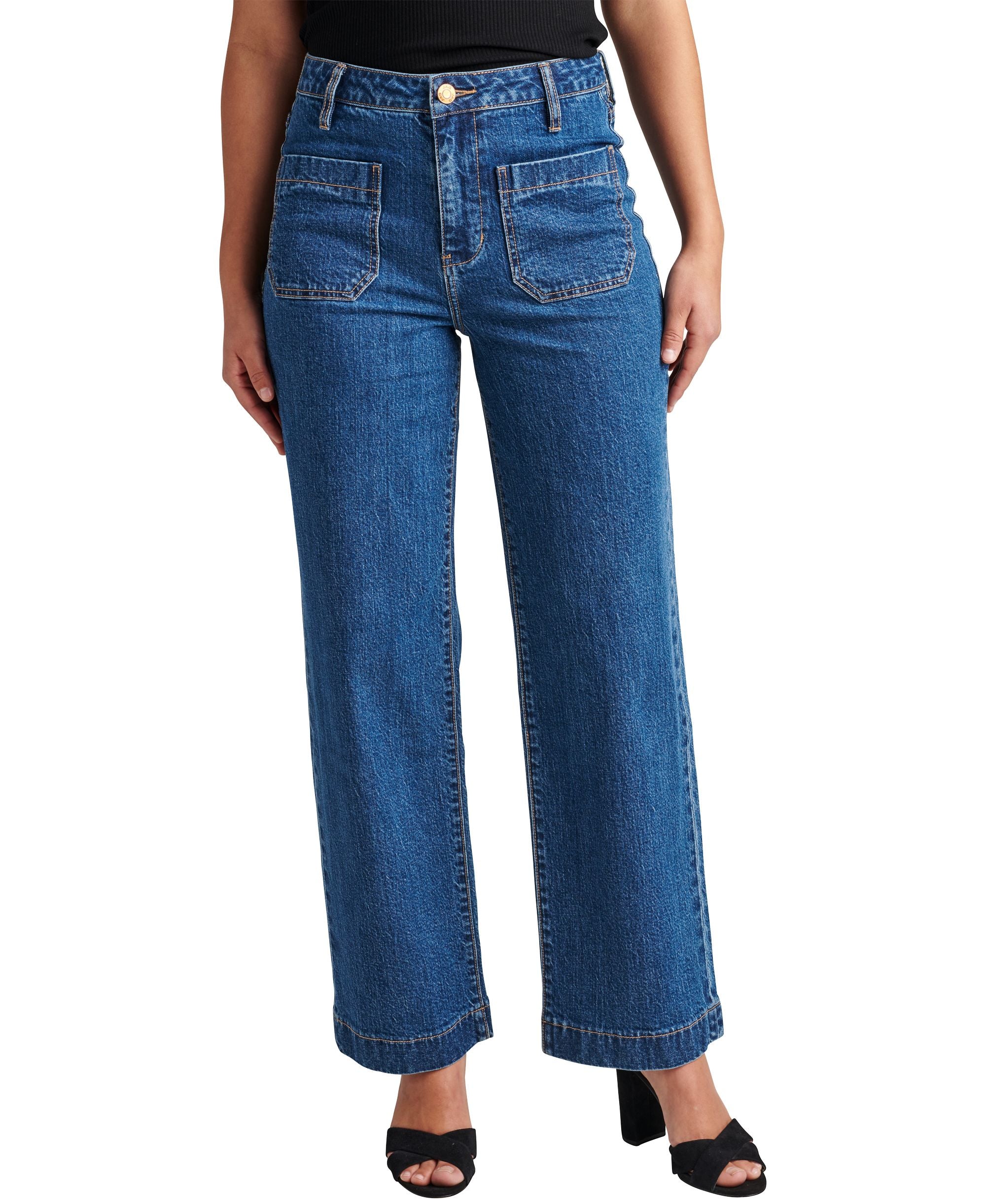 Jeans Women's Sophia High Rise Ankle Wide Leg Jeans