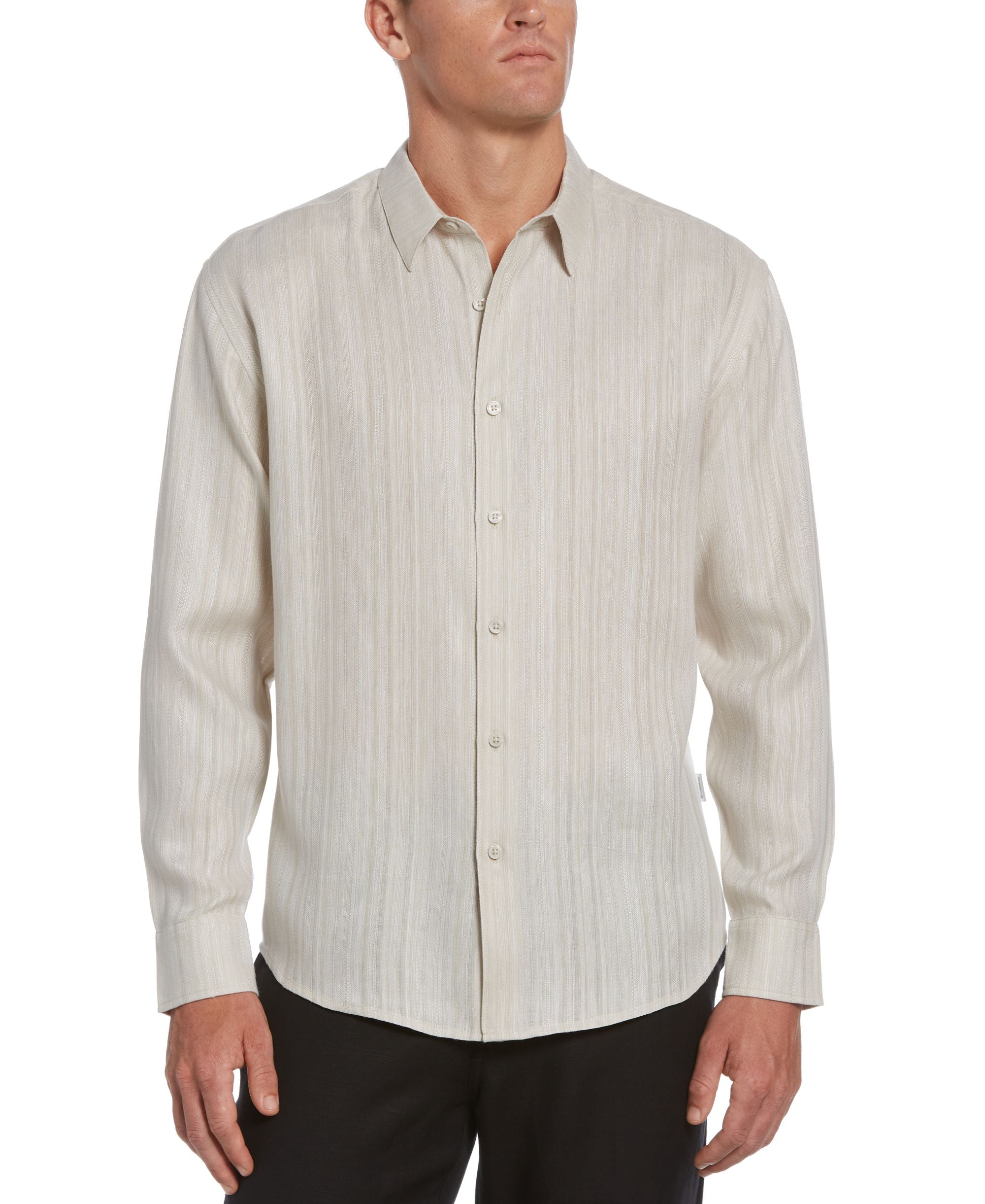Cubavera Mens Textured Dobby Shirt