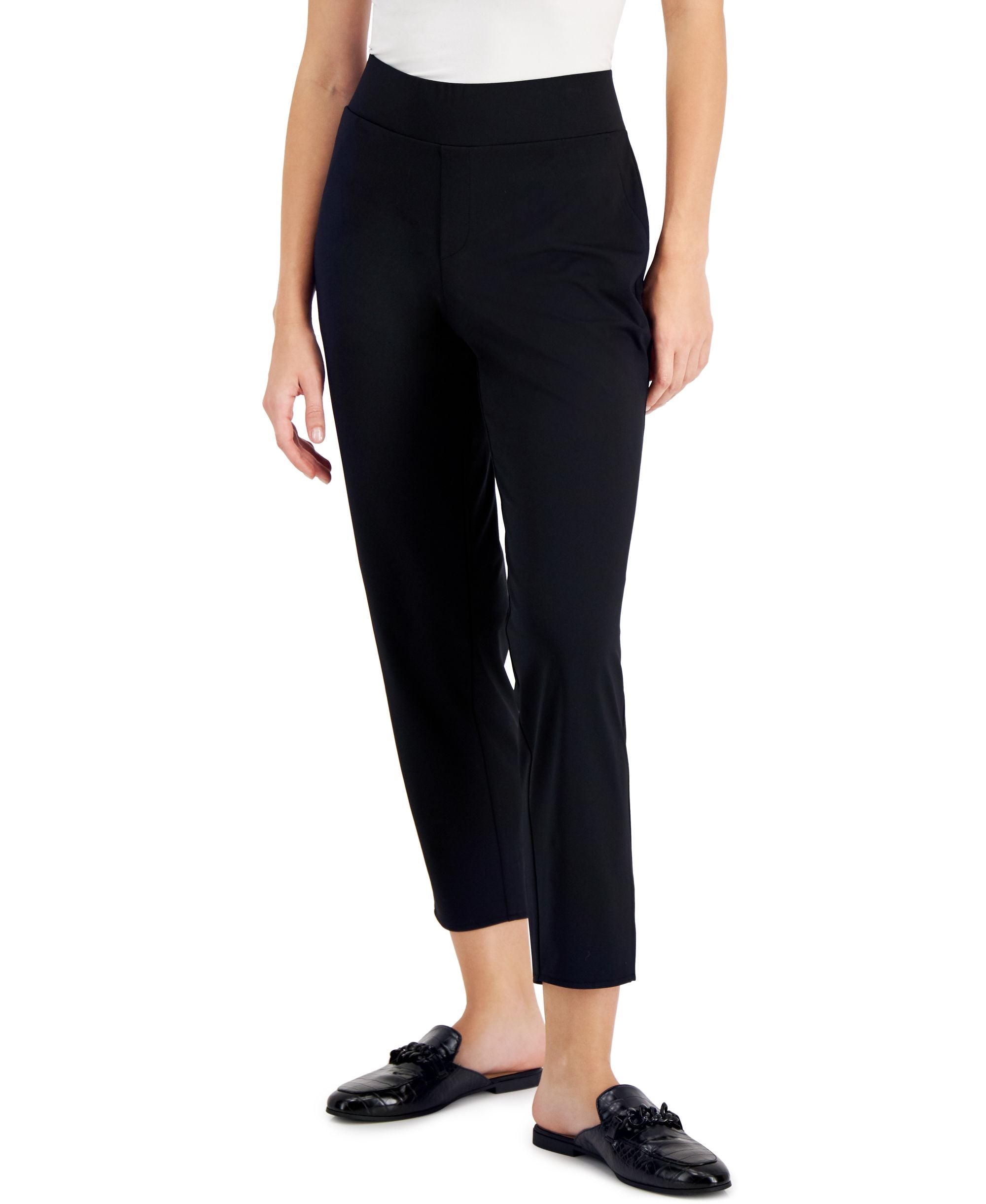 Alfani Pull On Straight Leg Pants