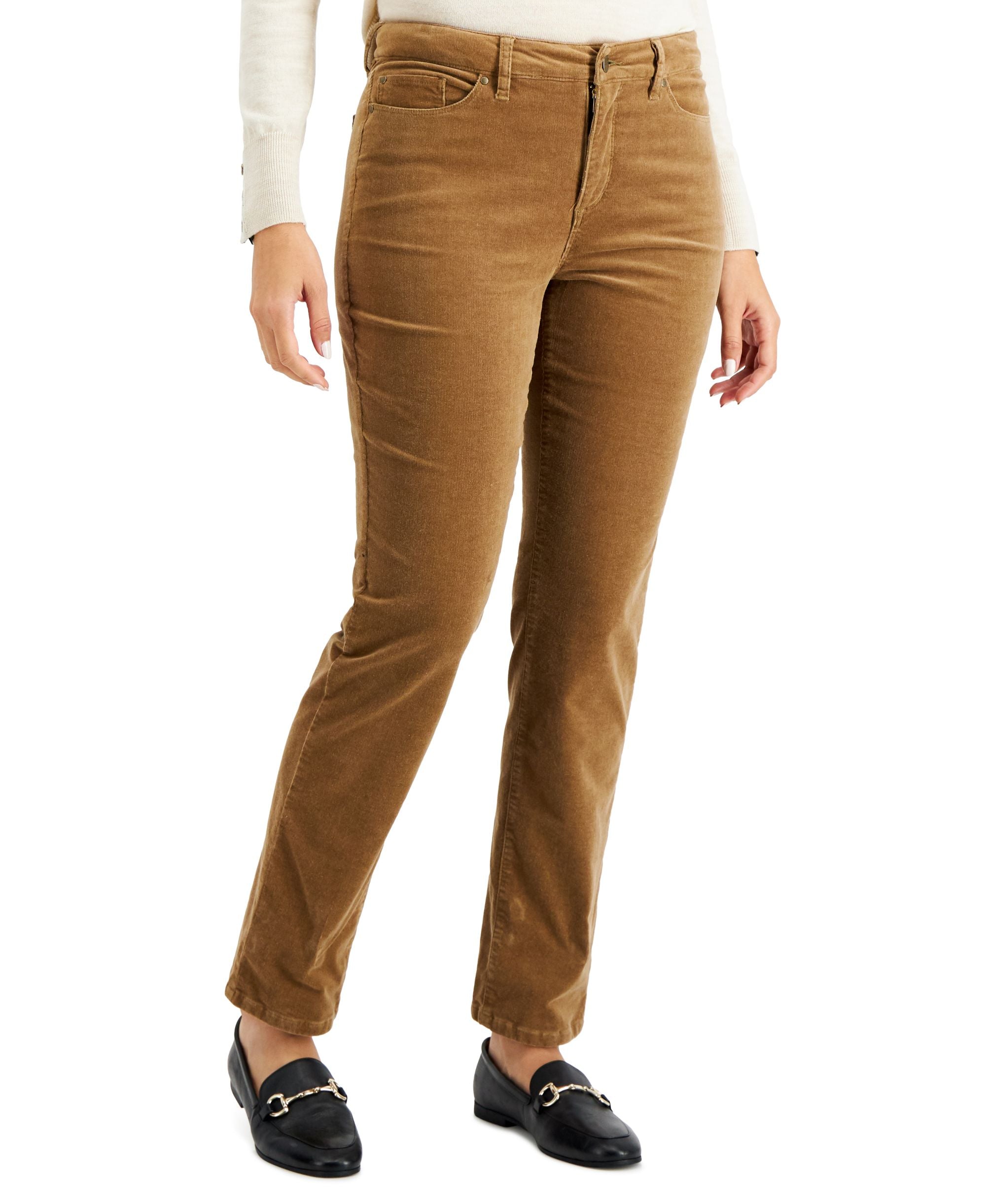 Charter Club Womens Lexington Tummy Control Corduroy Jeans