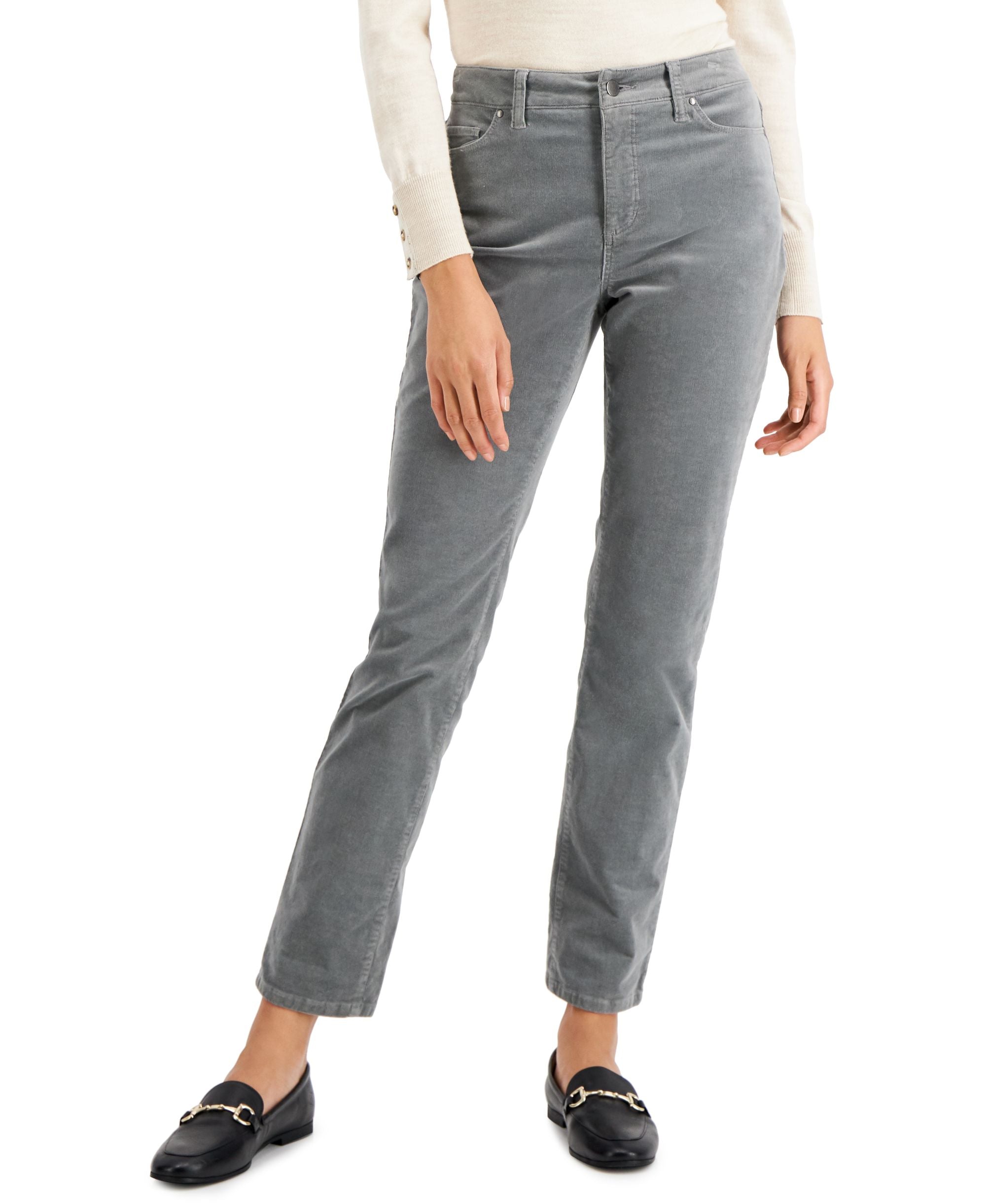 Charter Club Womens Lexington Tummy Control Corduroy Jeans