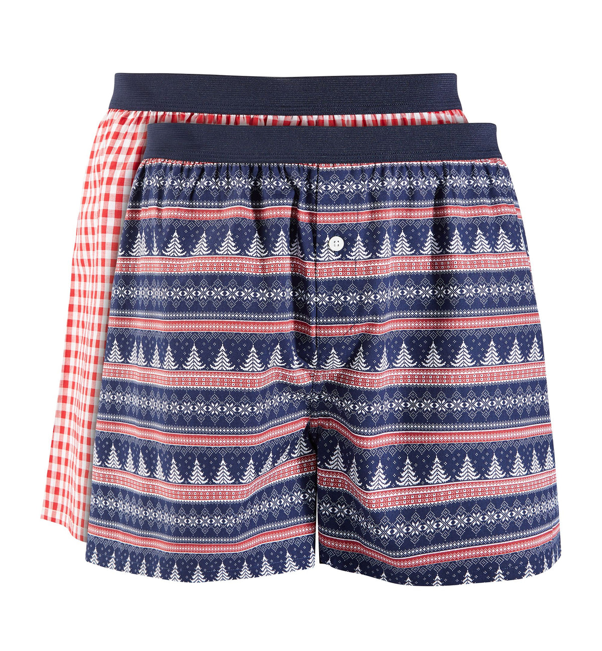 Club Room Mens 2 Pk. Holiday Printed Cotton Boxers