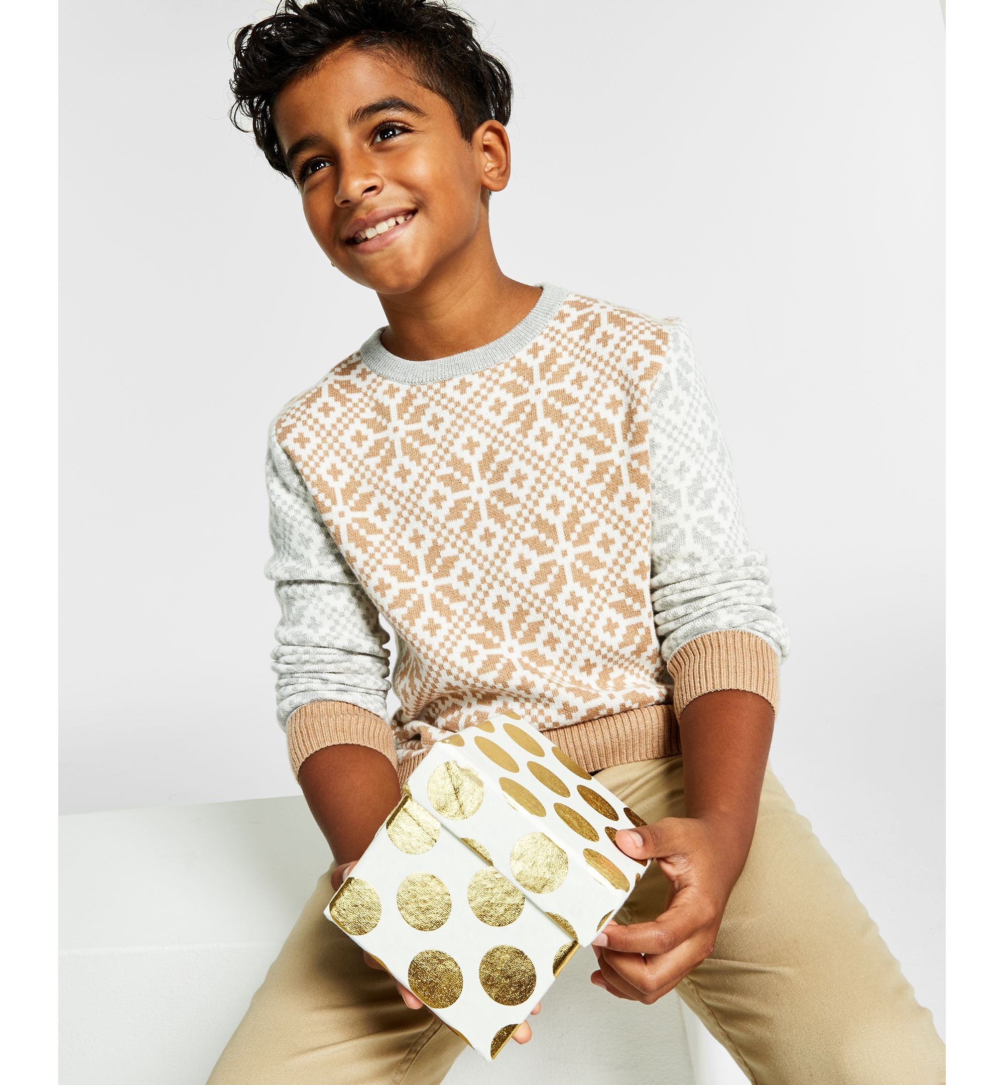 Charter Club Big Boys Fair Isle Family Sweater