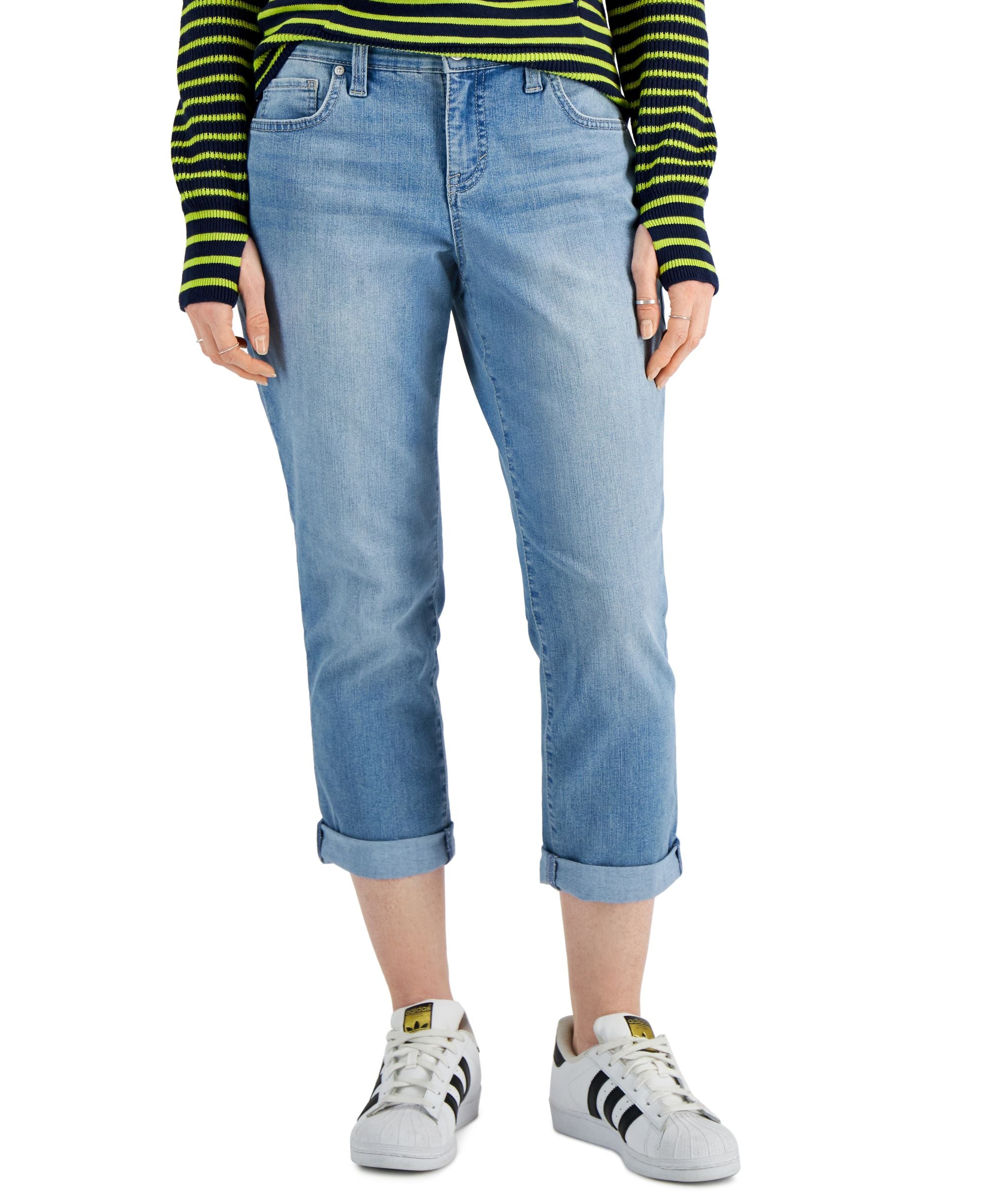 Style & Co Petite Boyfriend Jeans