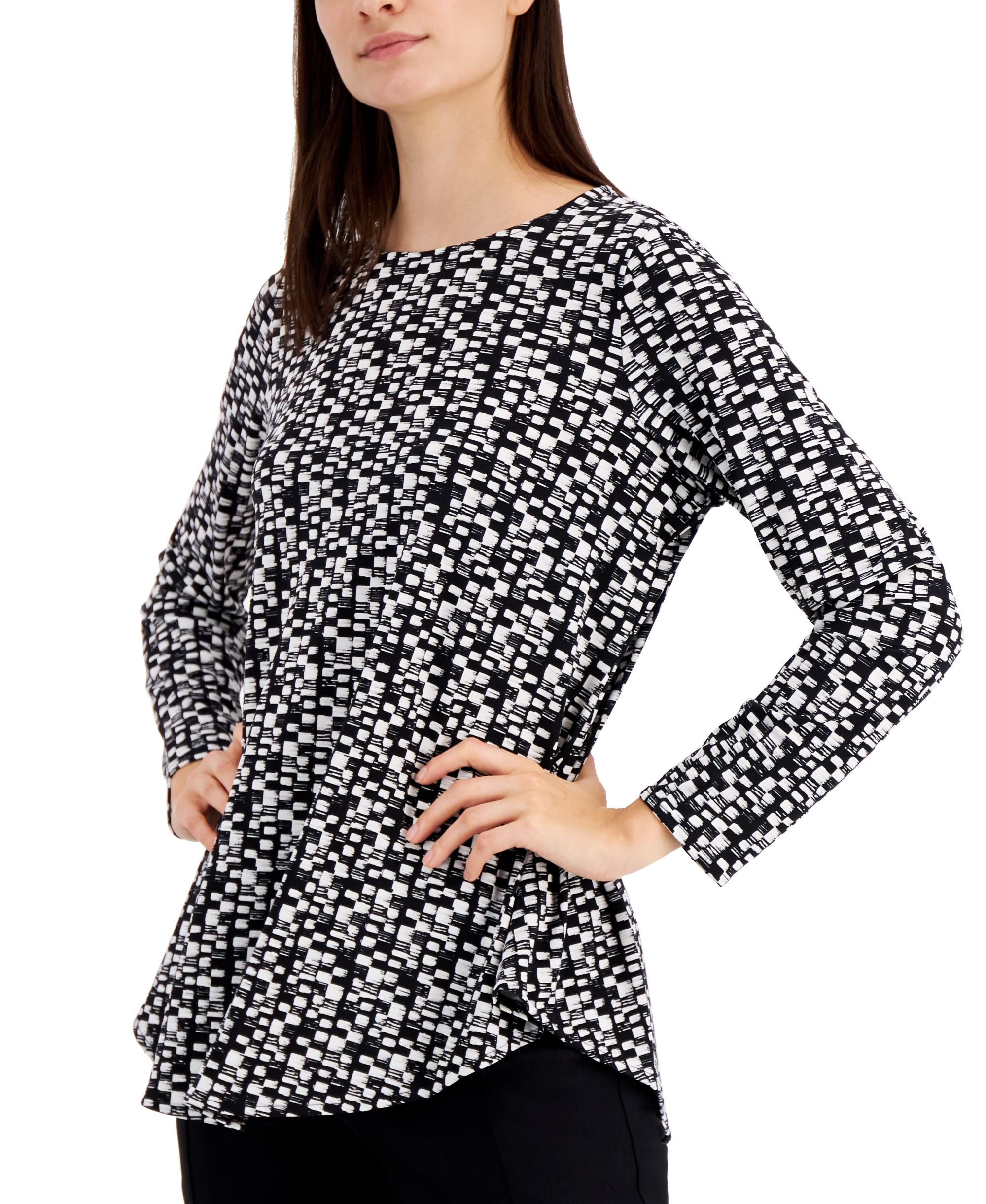 Alfani Plus Size Printed Tunic