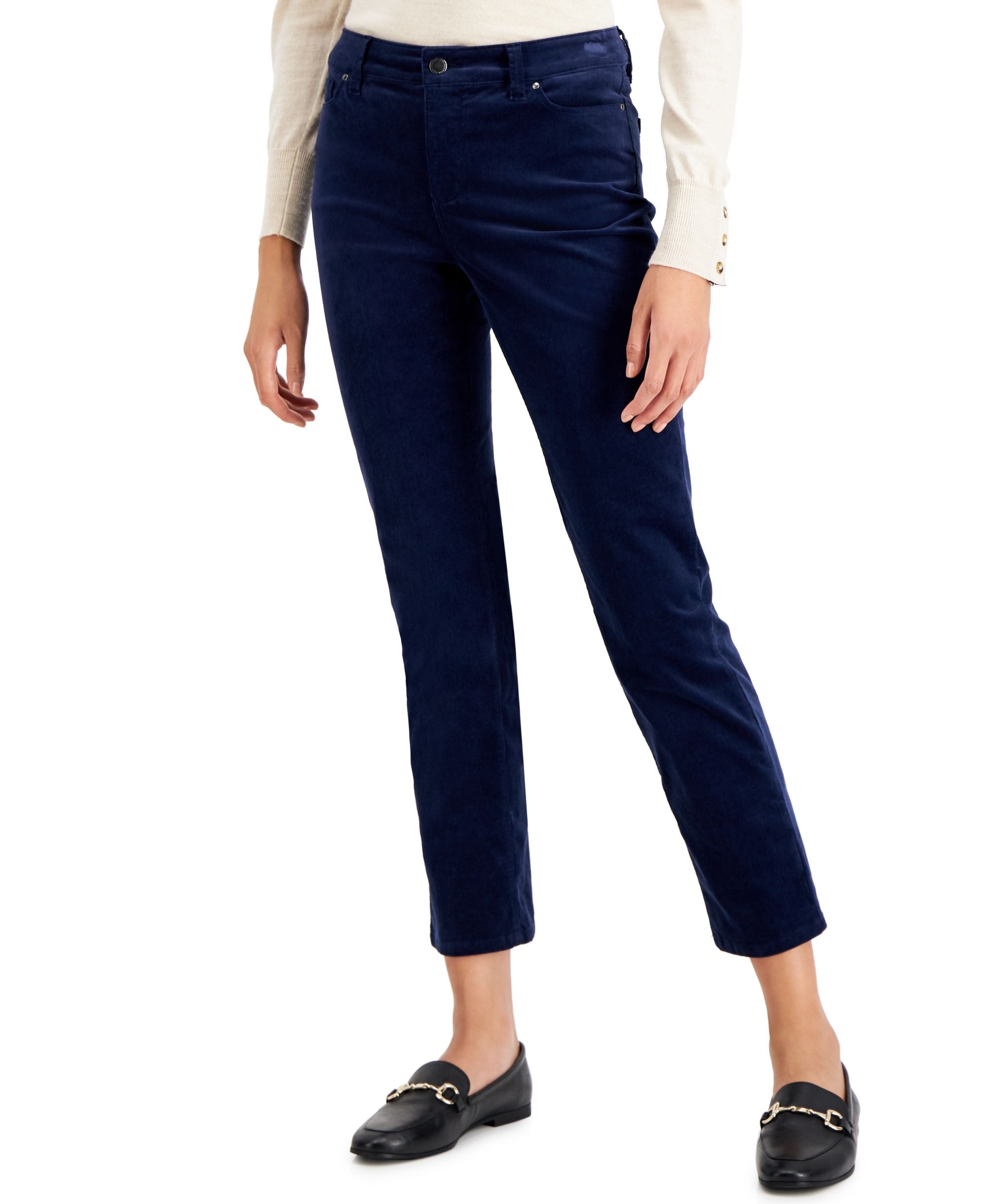 Charter Club Womens Lexington Tummy Control Corduroy Jeans