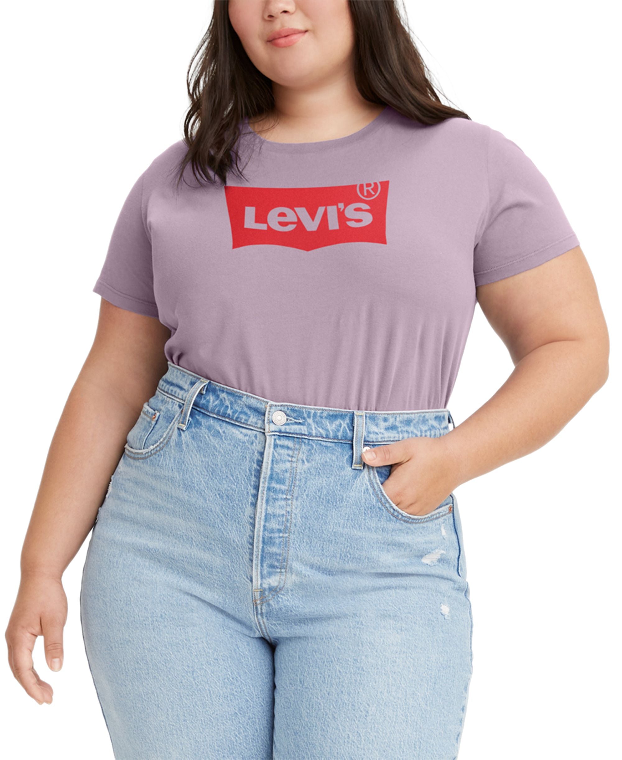 Levis Trendy Plus Size Cotton Perfect Logo T-Shirt