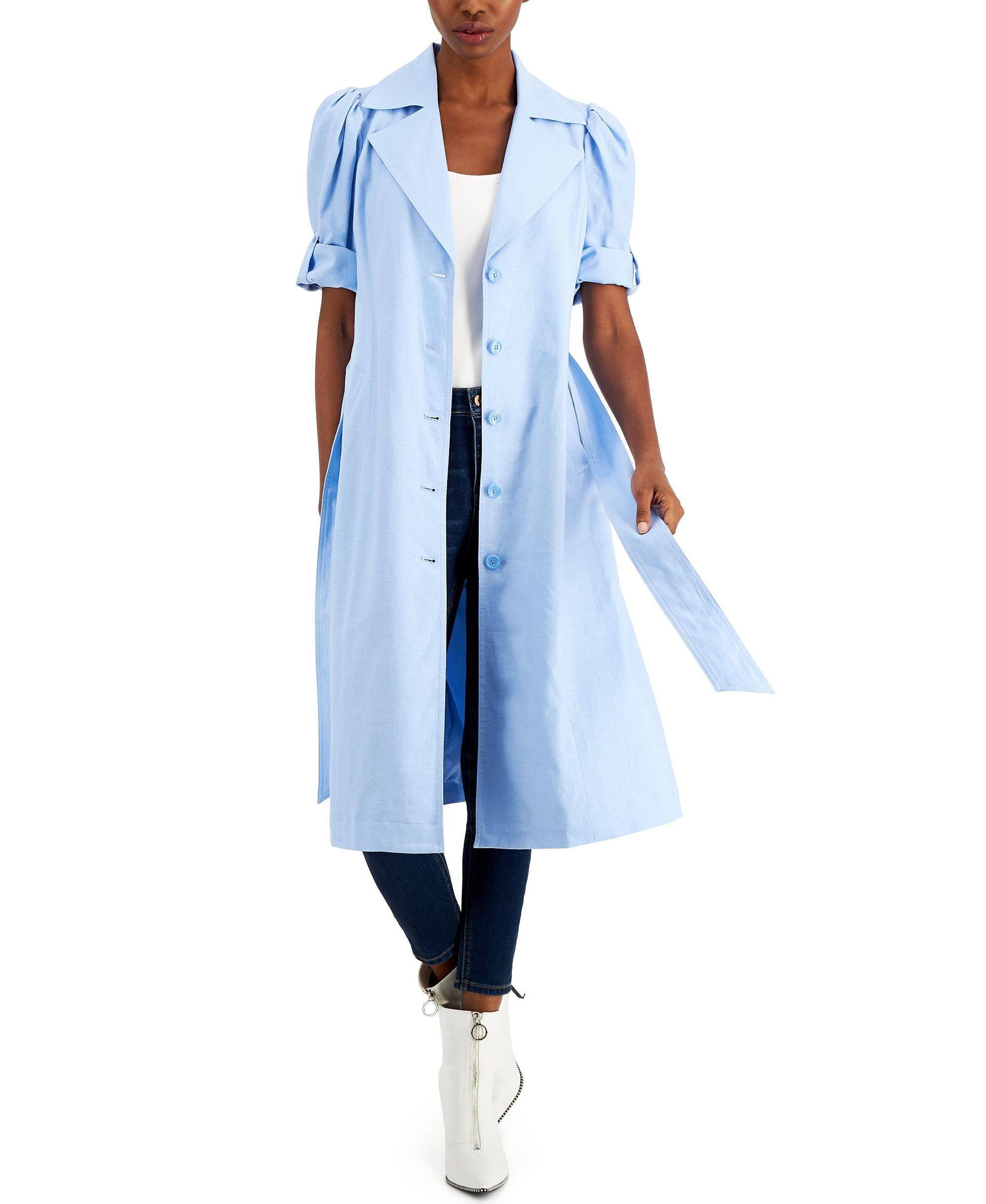 INC International Concepts Short Sleeve Puff Shoulder Jacket