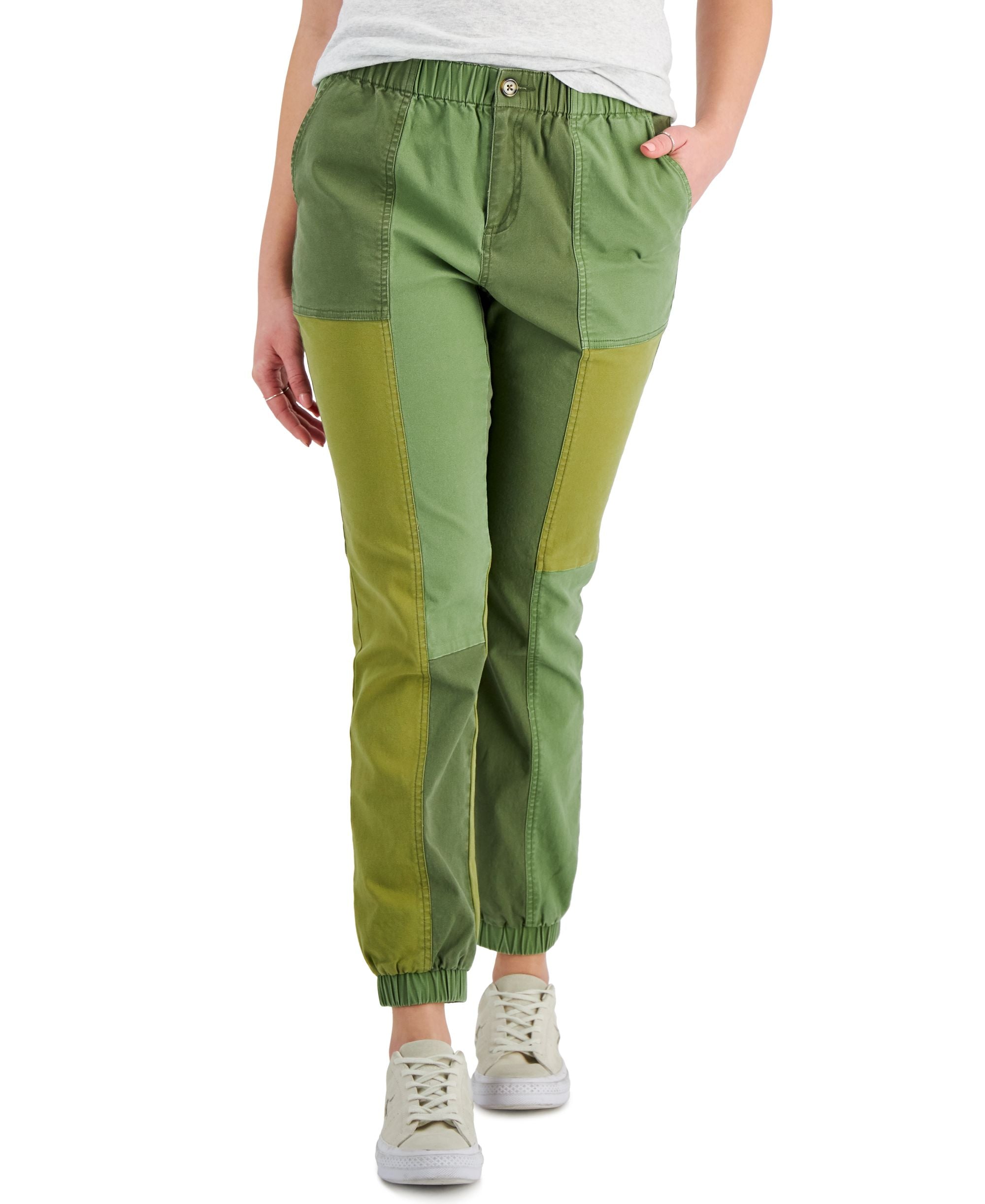 Style & Co Petite Patchwork Utility Pants