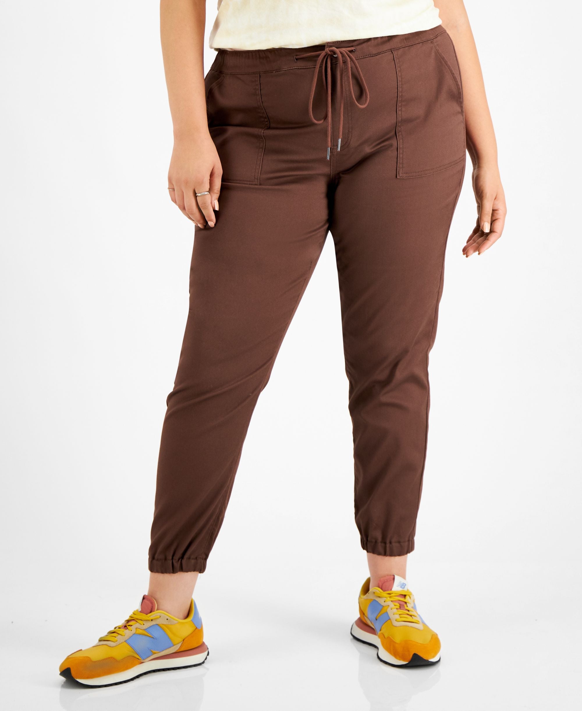 Tinseltown Trendy Plus Size Utility Jogger Jeggings