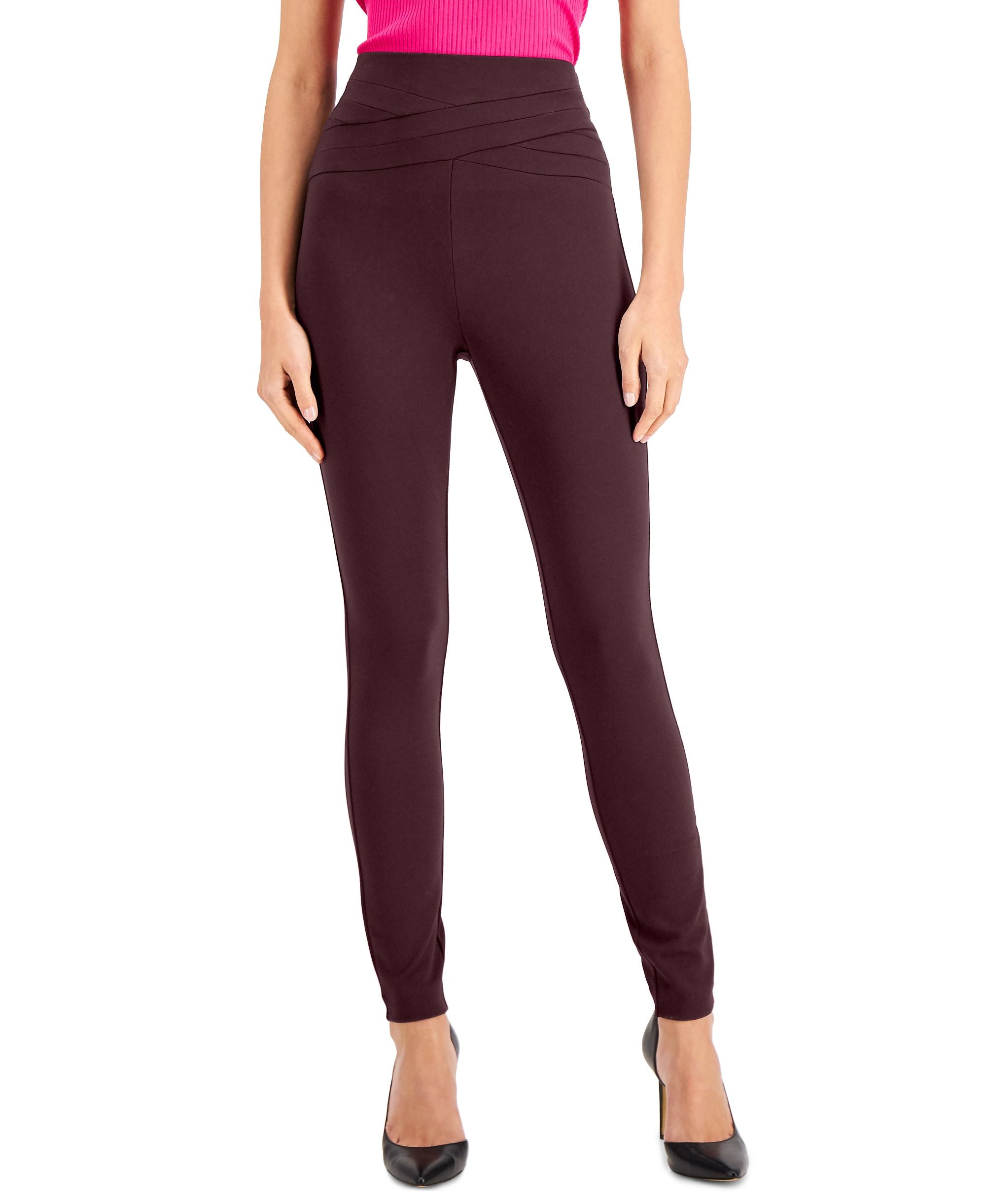 International Concepts Petite Crossover Waist Skinny Pants