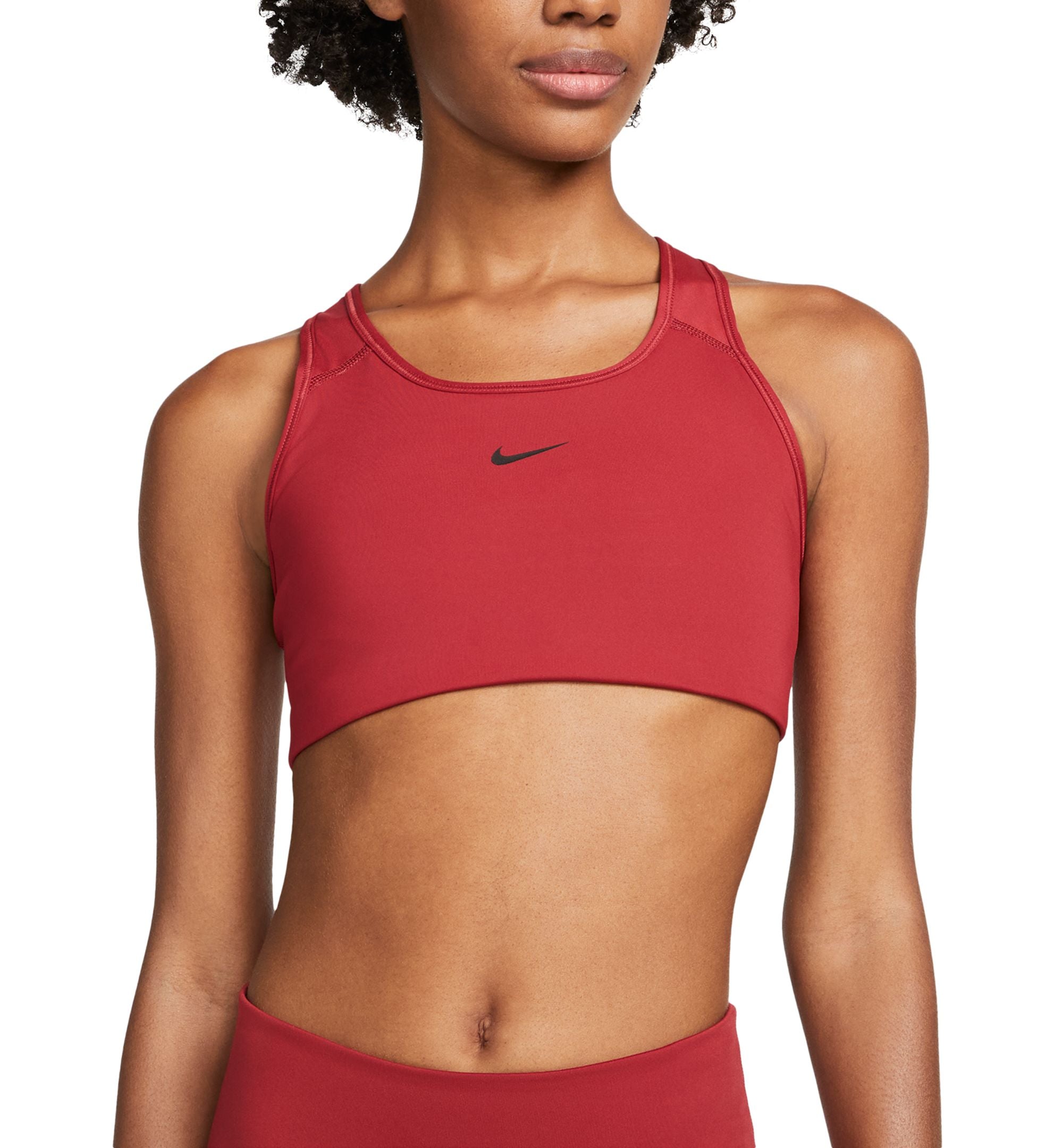 Nike Swoosh Dri-FIT Racerback 1 Piece Pad Medium Impact Sports Bra