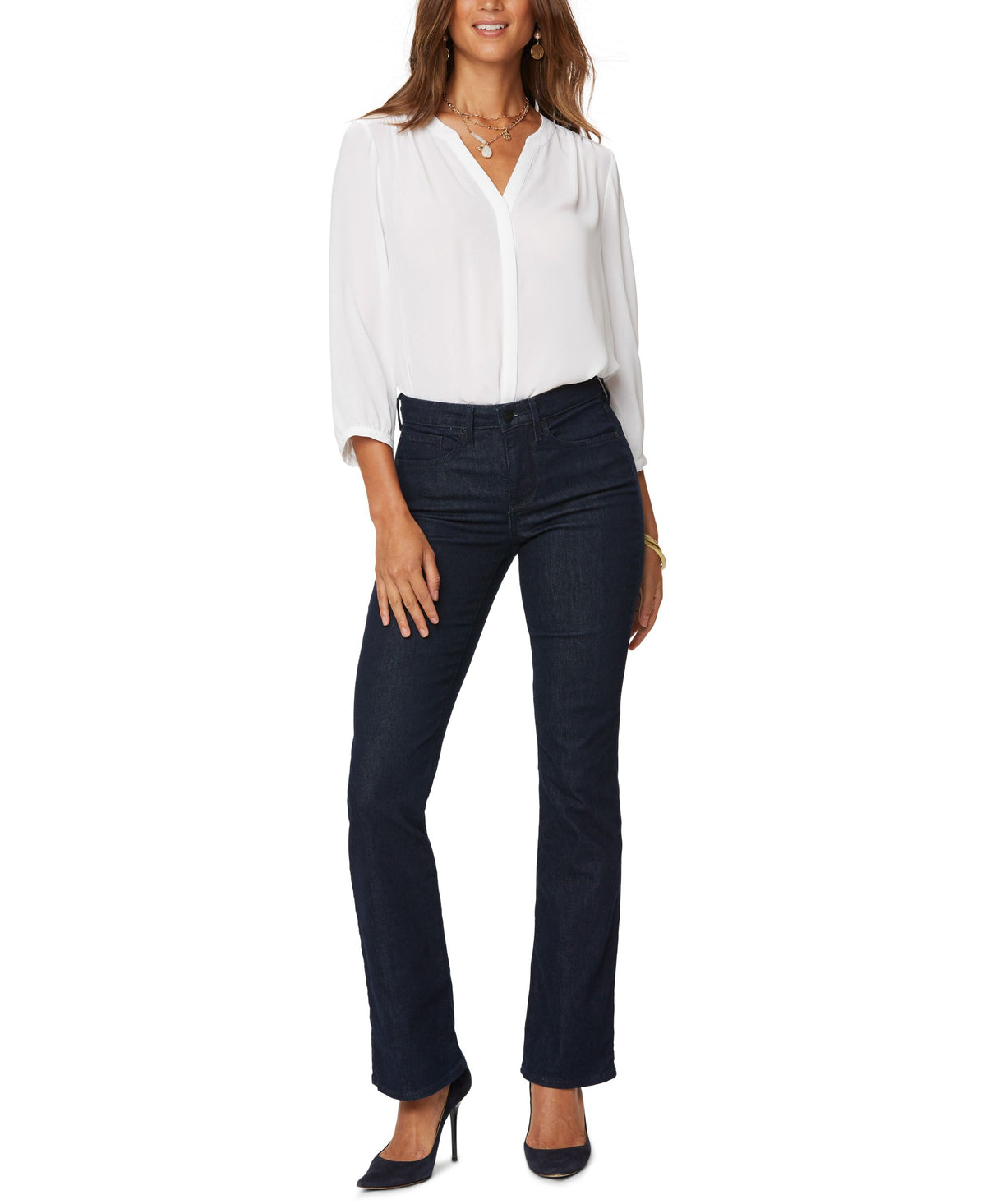 Nydj Barbara Bootcut High Rise Tummy Control Denim Jeans
