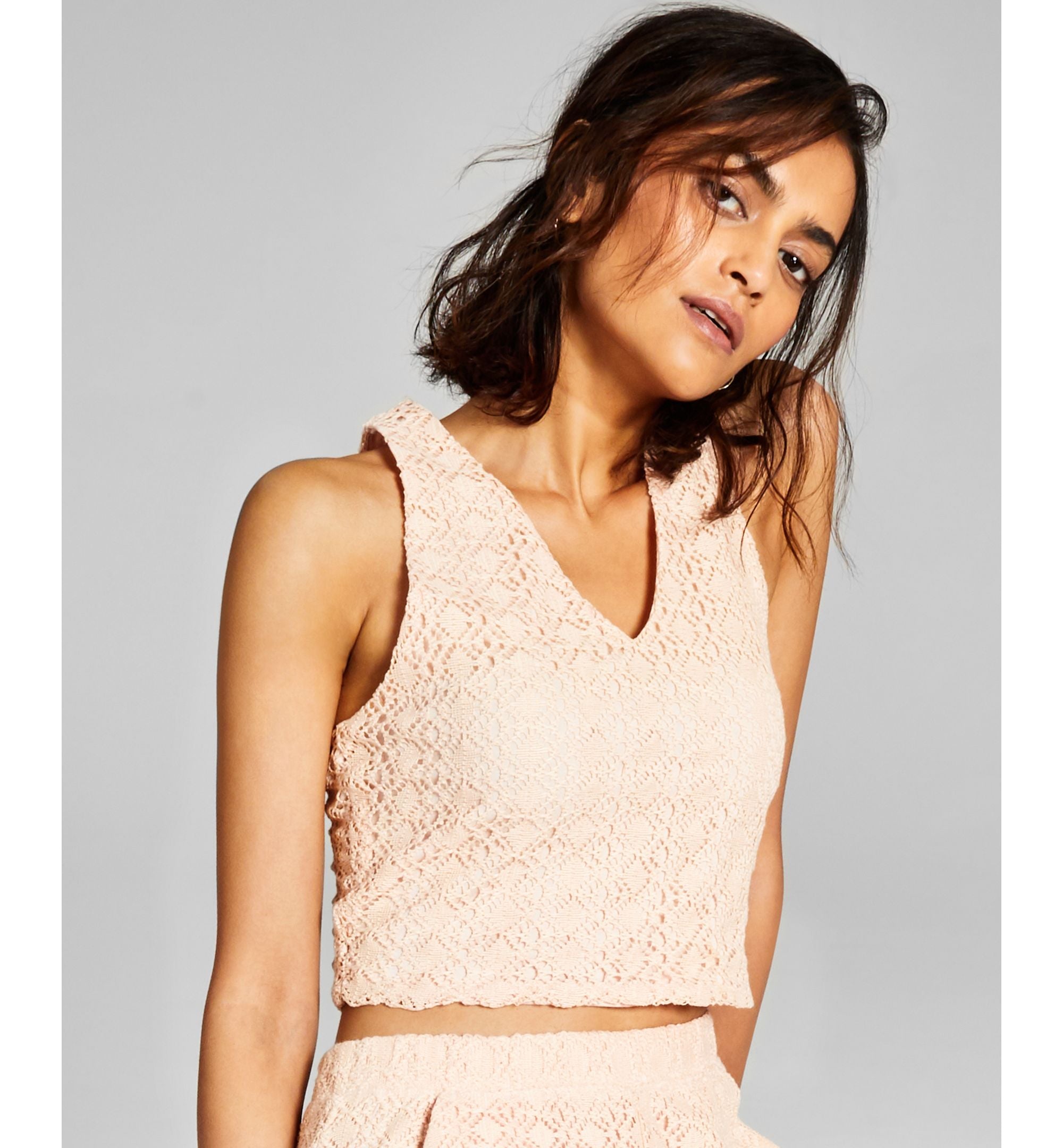 Now This Womens Crochet Halter Top