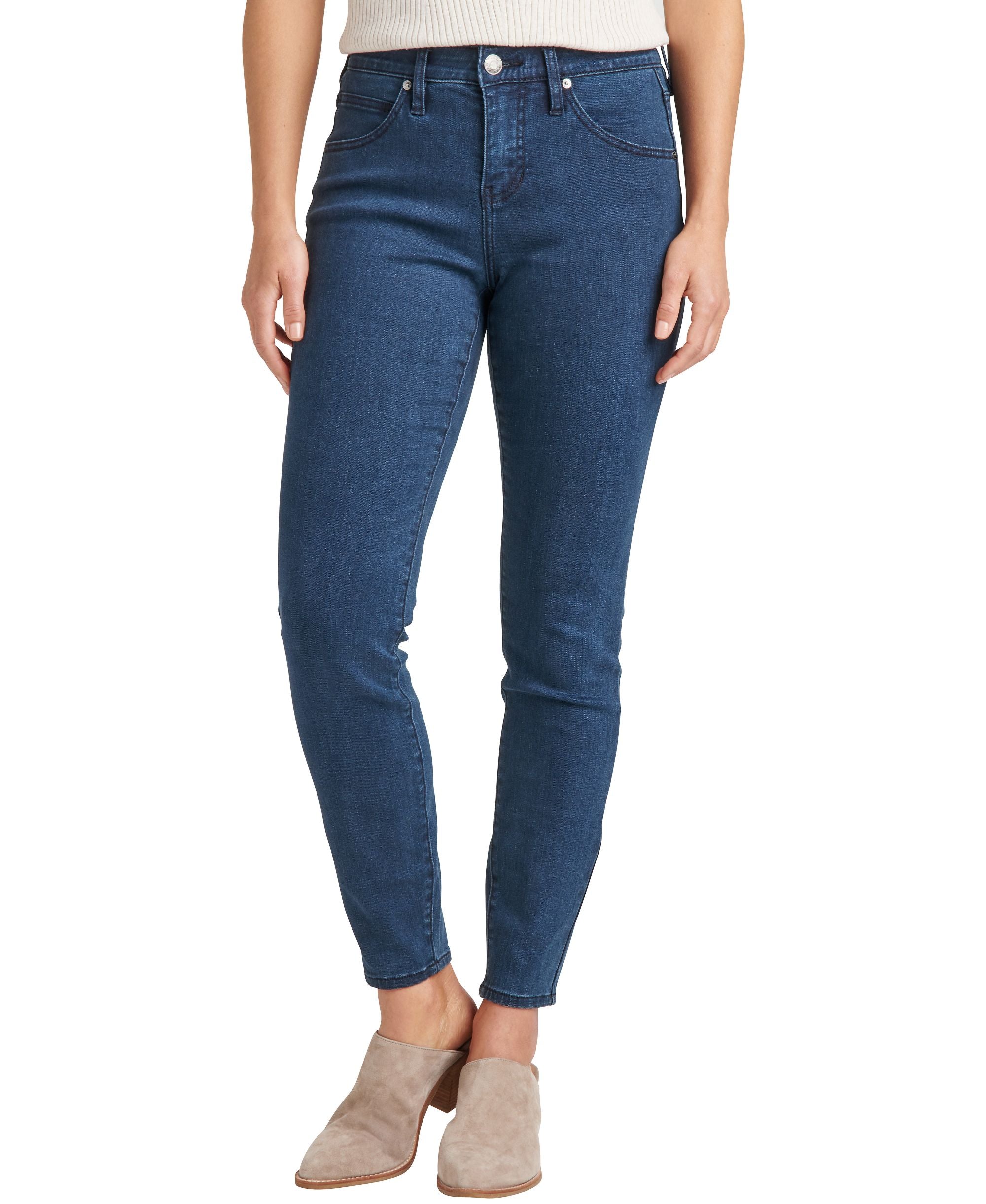 Jag Petite Cecilia Skinny Mid Rise Jeans