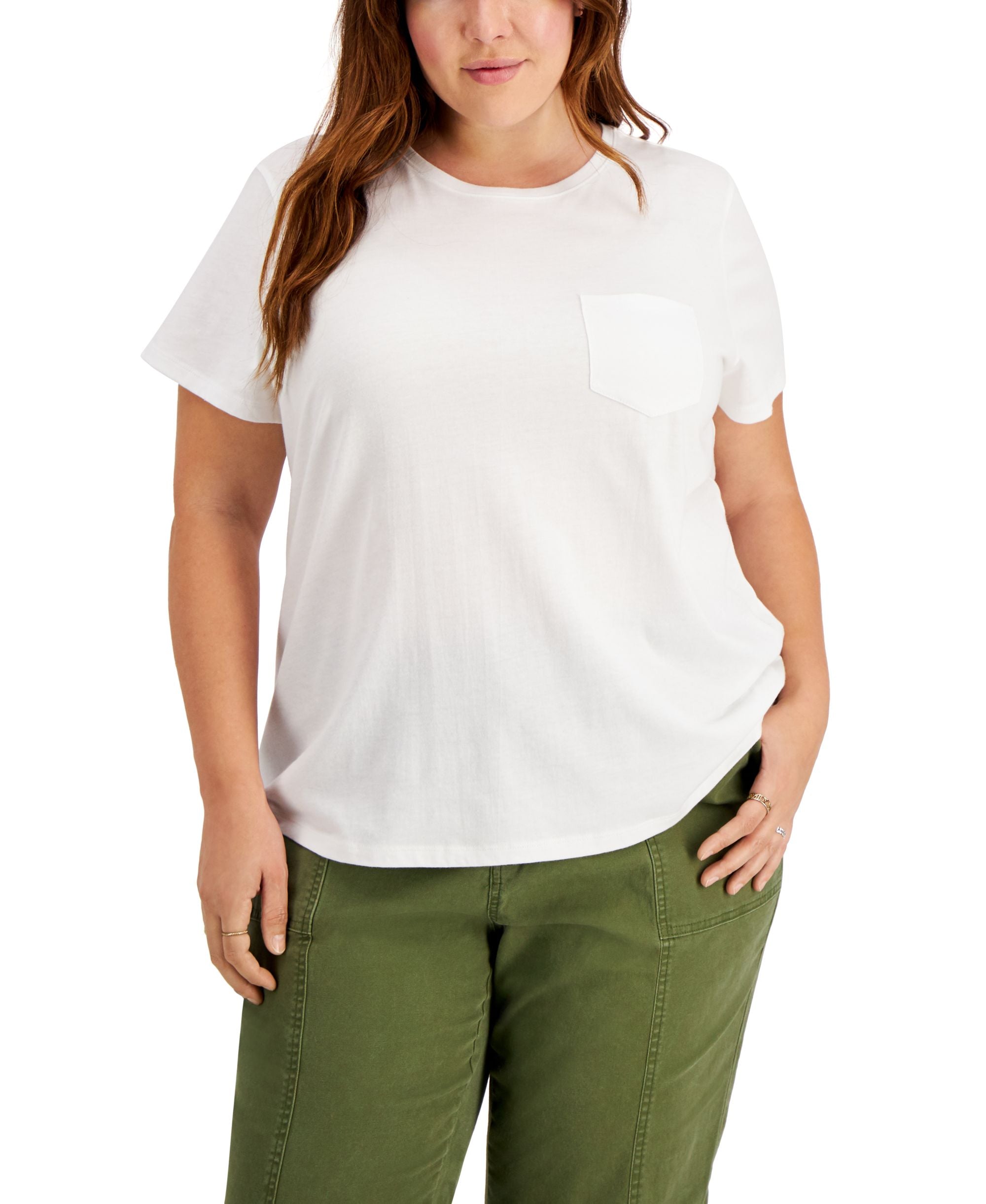 Style & Co Cotton Pocket T-Shirt