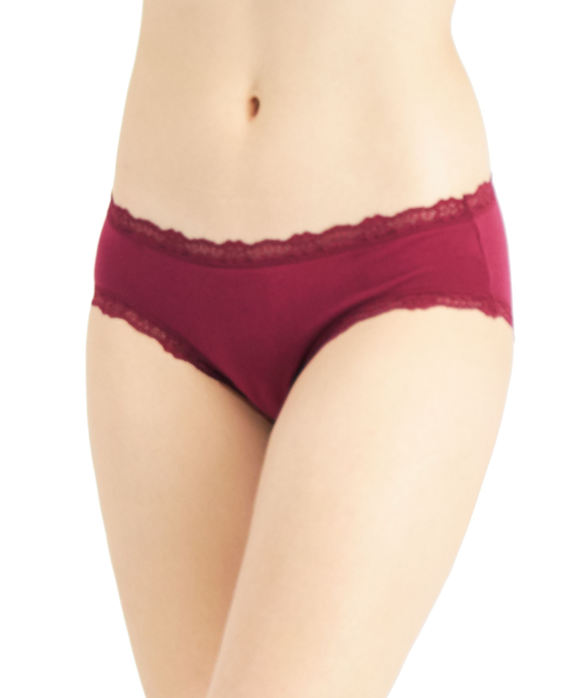Jenni Womens Lace Trim Hipster Underwear